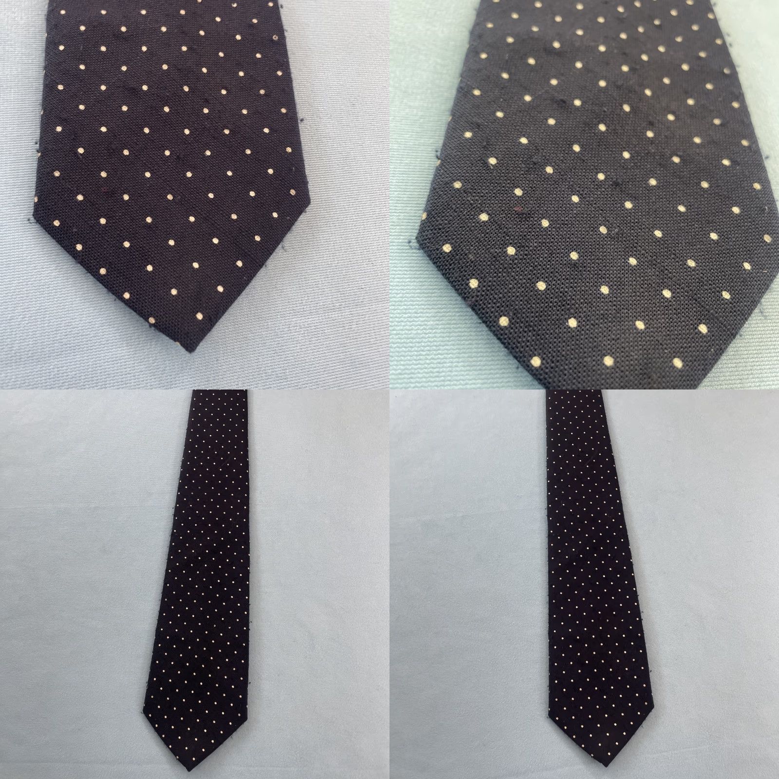 Brooks Brothers VINTAGE Brooks Brothers Makers Silk Tie Blue White Dots Spots USA 3.25x55 Tie Mens Silk Vintage 1960s Wedding Business Power Tie Size ONE SIZE - 8 Thumbnail