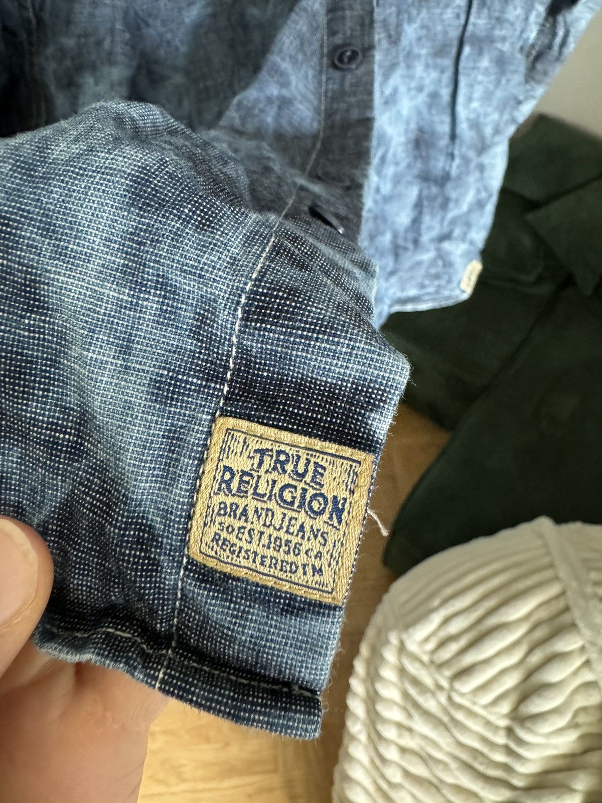 Japanese Brand × True Religion × Vintage True Religion Dyed Shirt Size US L / EU 52-54 / 3 - 5 Thumbnail
