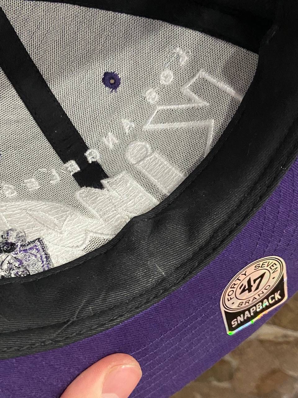 NFL × NHL Low Angeles Kings Big Logo 5 Panel Hat Size ONE SIZE - 8 Thumbnail