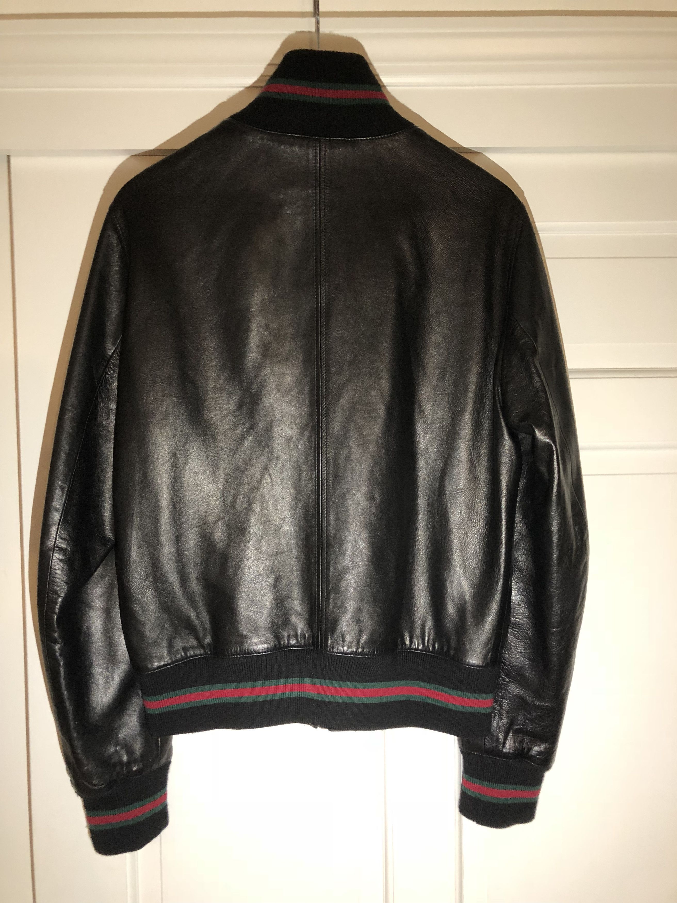 Gucci Leather Bomber Size US M / EU 48-50 / 2 - 2 Thumbnail
