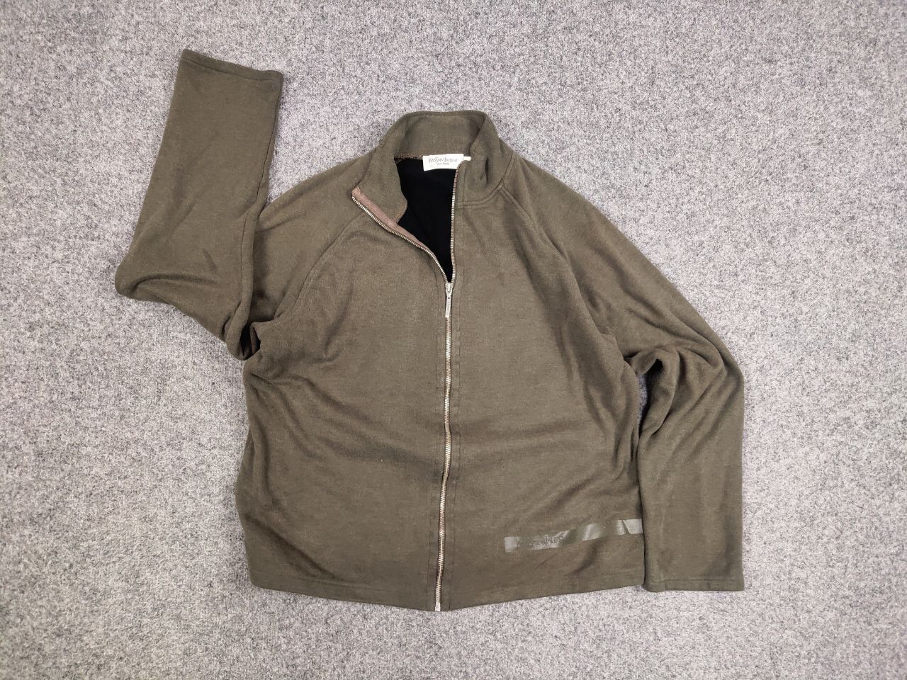 Yves Saint Laurent Vintage 90's Yves Saint Laurent YSL Logo Full Zip Pullover Size US L / EU 52-54 / 3 - 13 Thumbnail