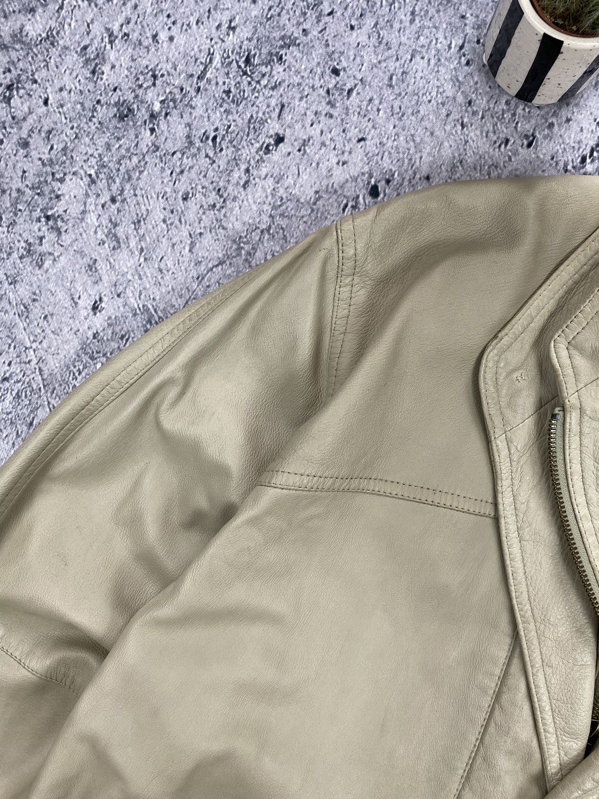 Yves Saint Laurent Leather Jacket Yves Saint Laurent Vintage 90’ Streetwear Size US L / EU 52-54 / 3 - 4 Thumbnail