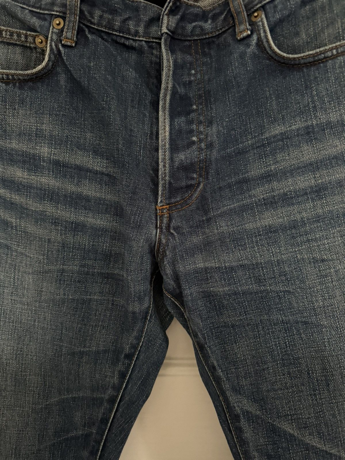 Dior Hedi Slimane 2006-2007 Blue Clawmark Jeans Size US 32 / EU 48 - 3 Thumbnail