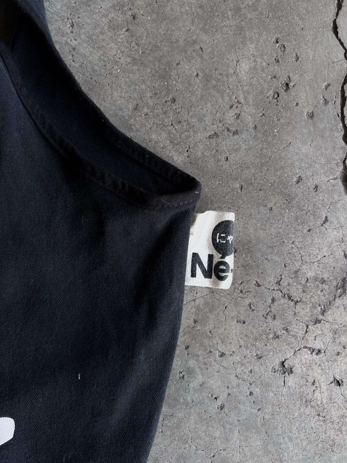 Ne-Net Iconic Cat Ne-Net Issey Miyake Faded Canvas Shoulder Bag Size ONE SIZE - 3 Thumbnail