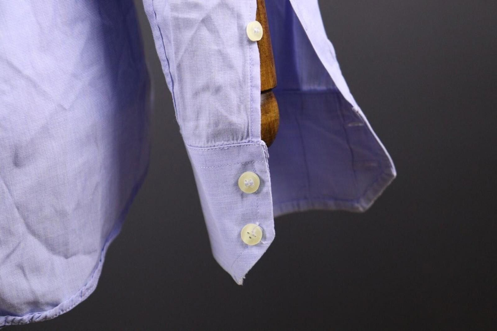 Romeo Gigli Romeo Gigli Milano Blue Long Down Shirt Size 39 / 15 Size US M / EU 48-50 / 2 - 8 Thumbnail