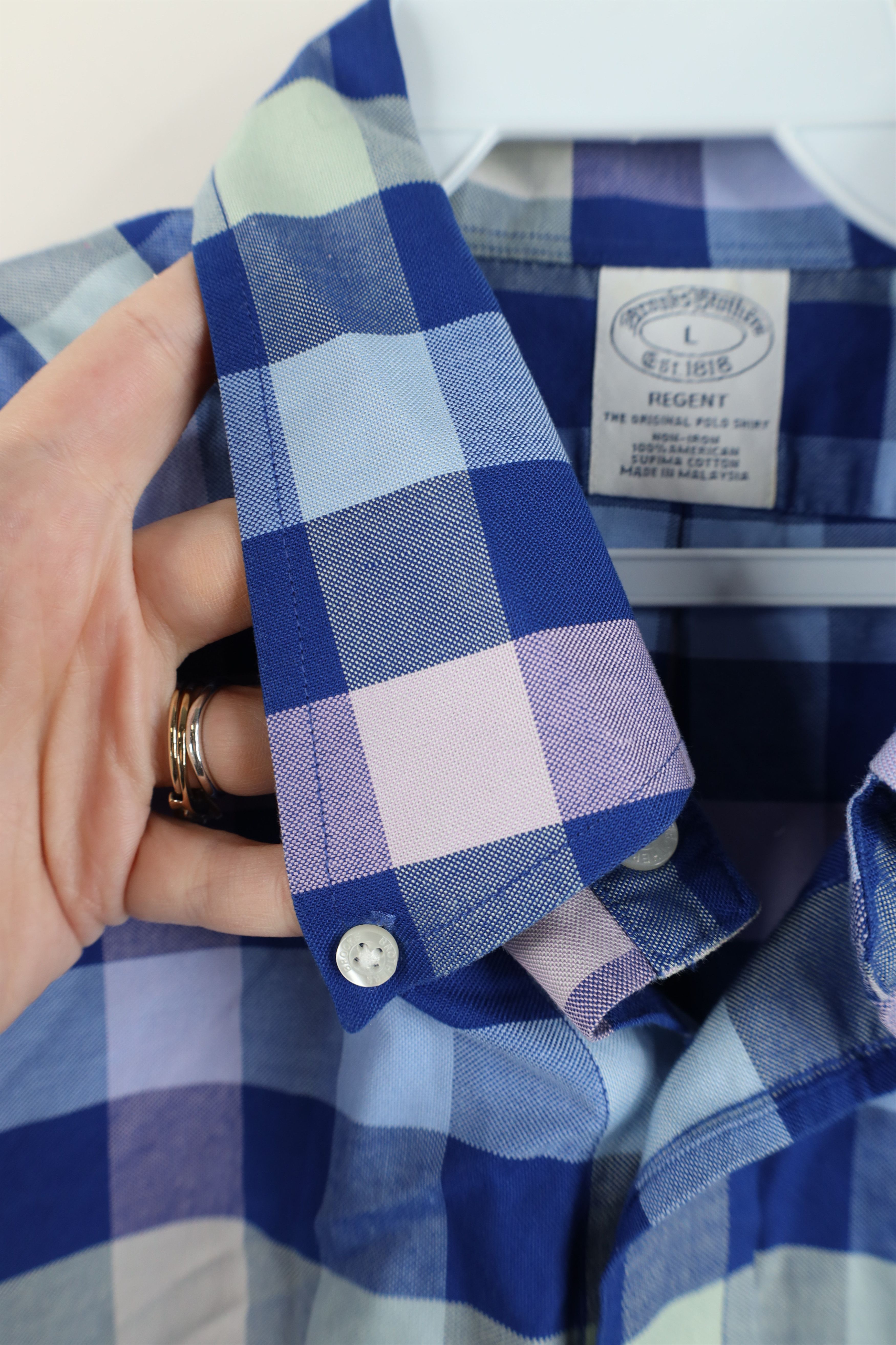 Brooks Brothers Vintage Brooks Brothers Cotton Button Down Shirt Plaid Size US L / EU 52-54 / 3 - 9 Thumbnail