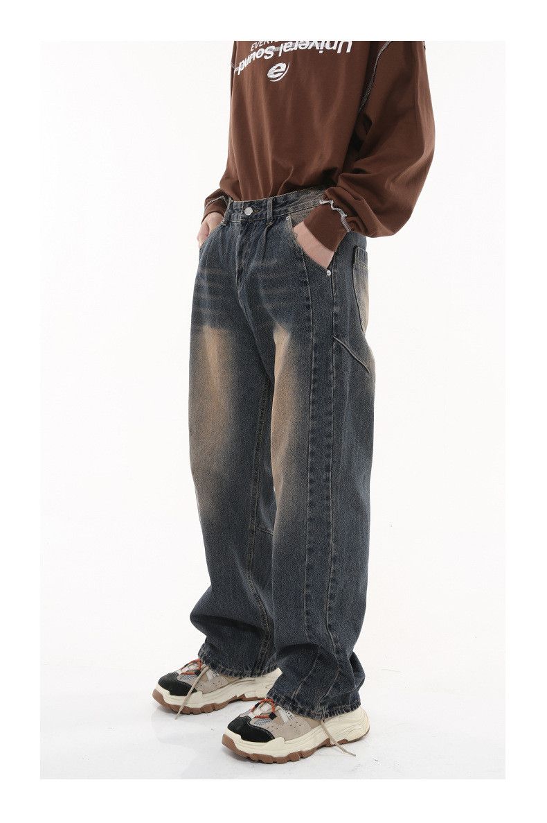 Japanese Brand × Jean Vintage washed distressed high street loose jeans Size US 32 / EU 48 - 2 Thumbnail