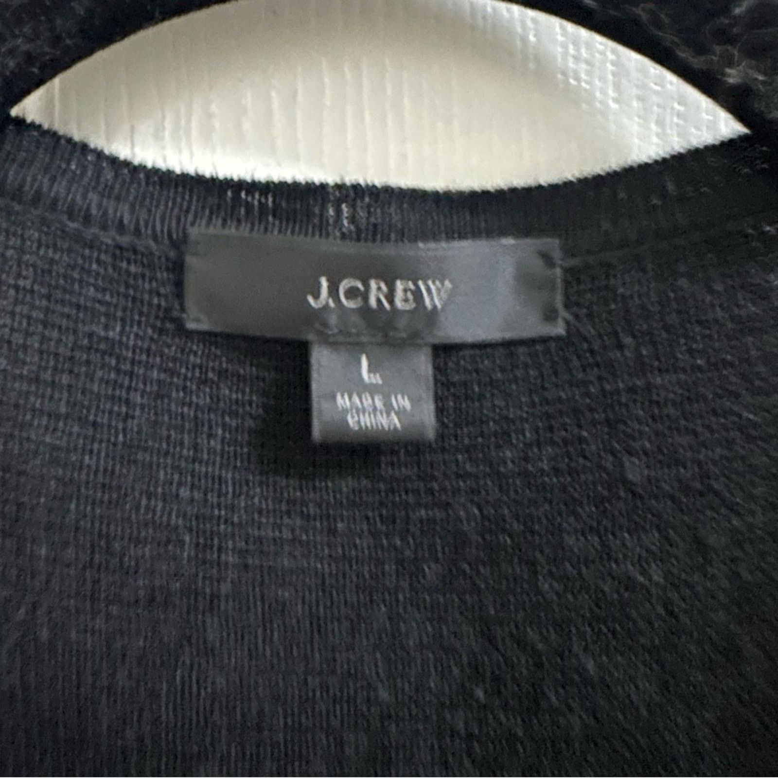 J.Crew J.CREW Juliette collarless sweater-blazer linen blend Black Size L / US 10 / IT 46 - 7 Thumbnail