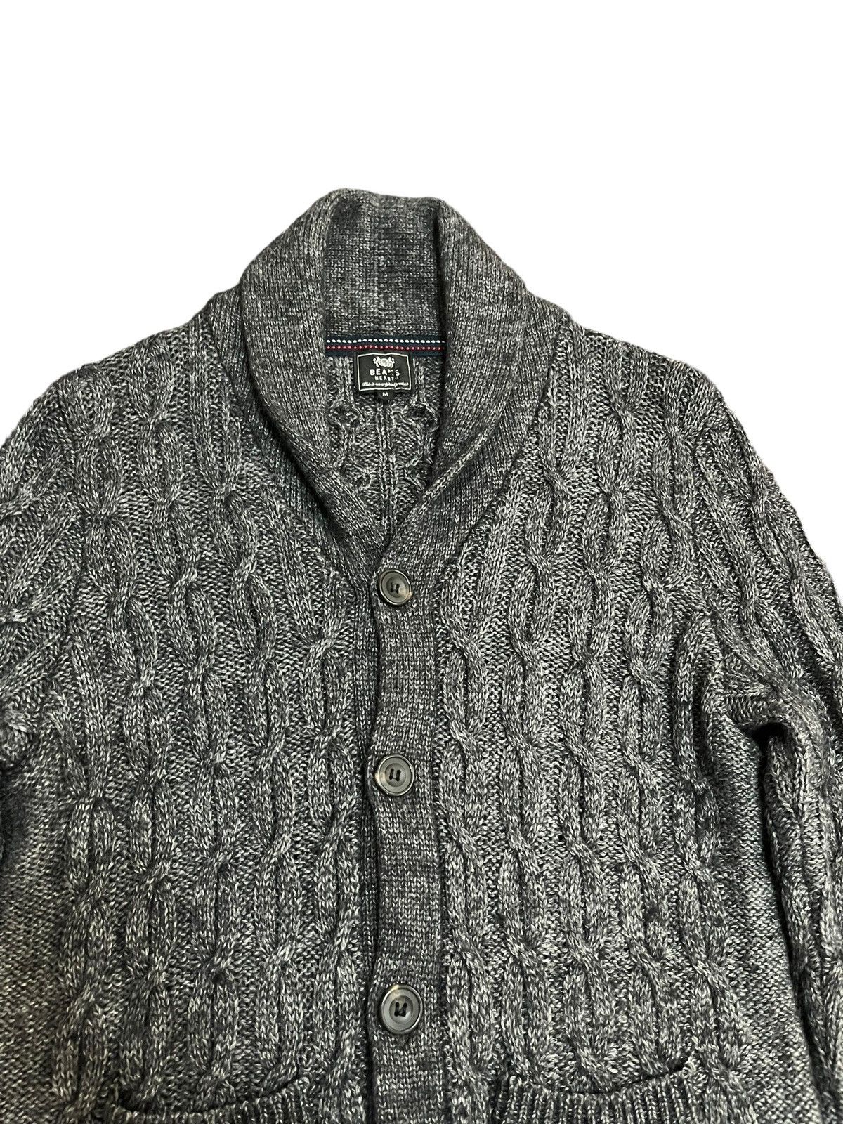 Beams Plus × Designer Vintage Beams Cable Knit Cardigan Jacket Size US M / EU 48-50 / 2 - 5 Thumbnail