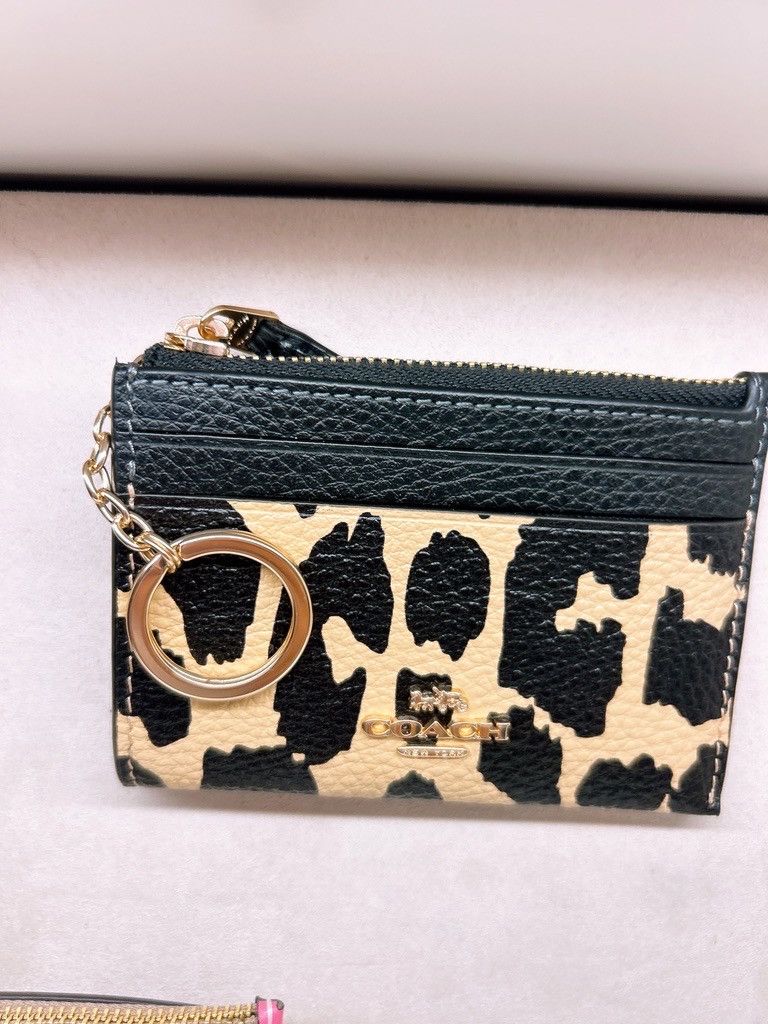 Coach Mini Skinny Id Case With Leopard Print CBL75 Size ONE SIZE - 1 Thumbnail