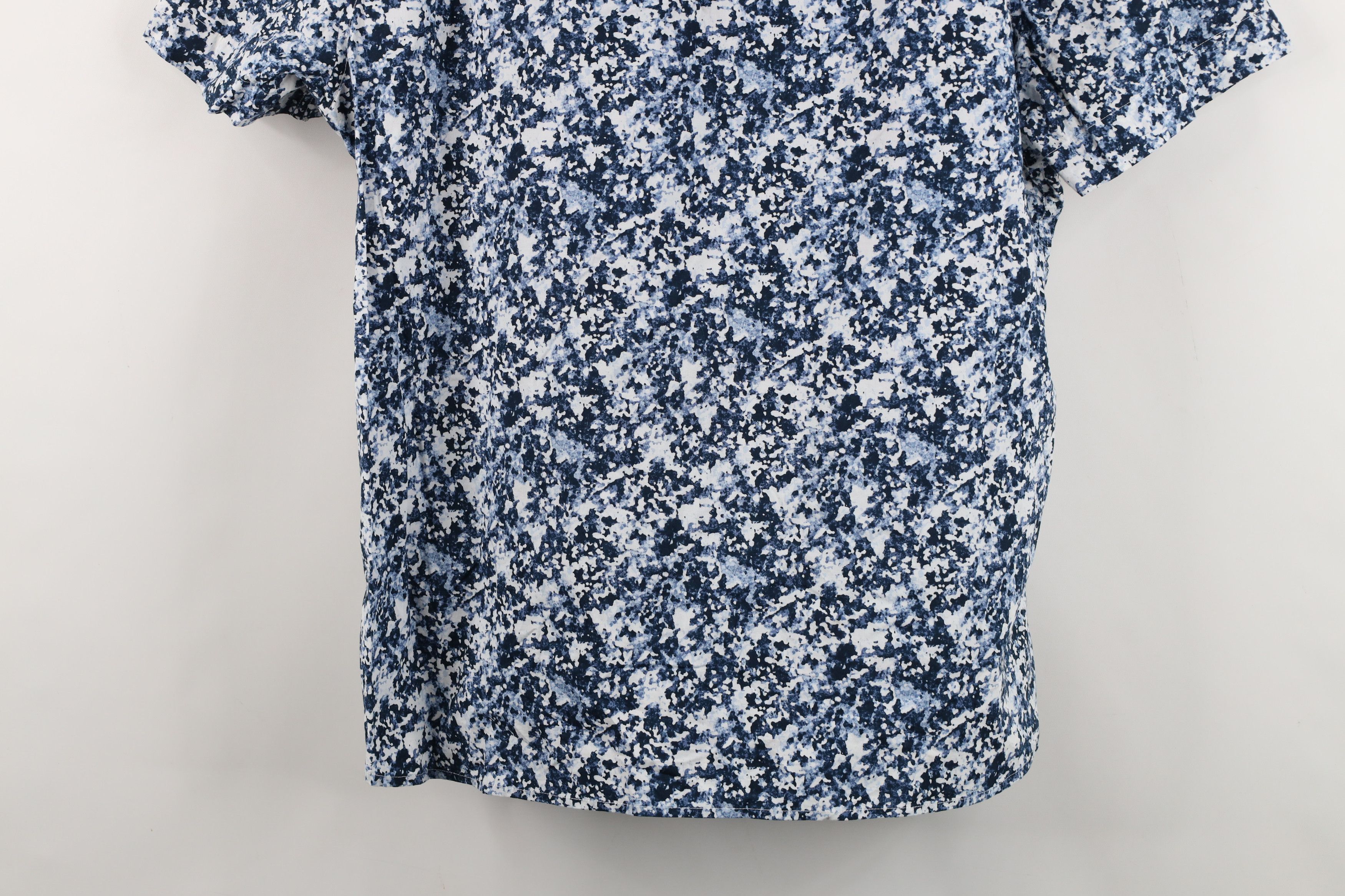 Vintage Perry Ellis Abstract Splatter Short Sleeve Button Shirt Size US XL / EU 56 / 4 - 11 Thumbnail