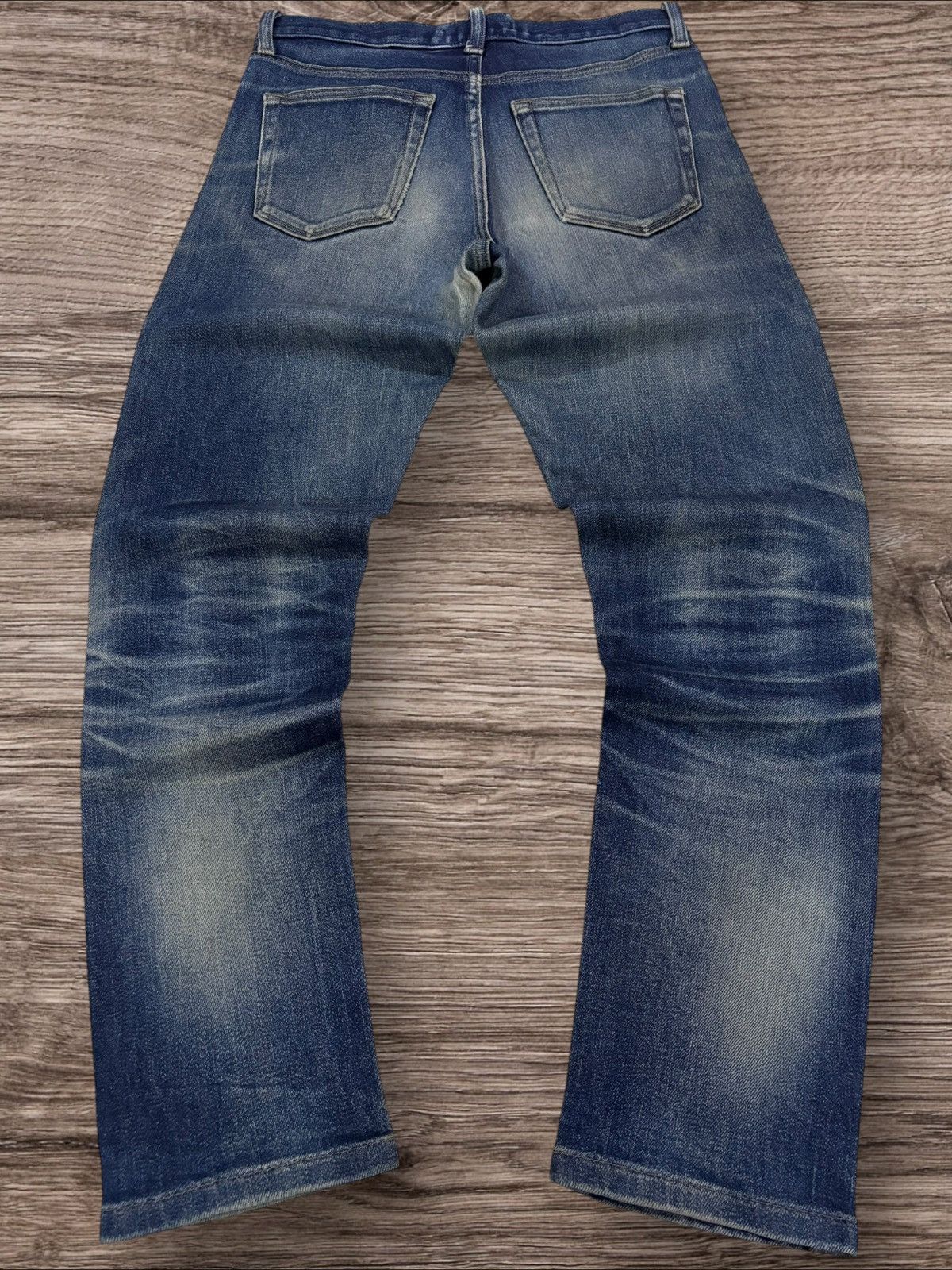 Jun Takahashi Vtg Uniqlo Selvedge Undercover Inspired Faded Mud Wash Jeans Size US 29 - 3 Thumbnail