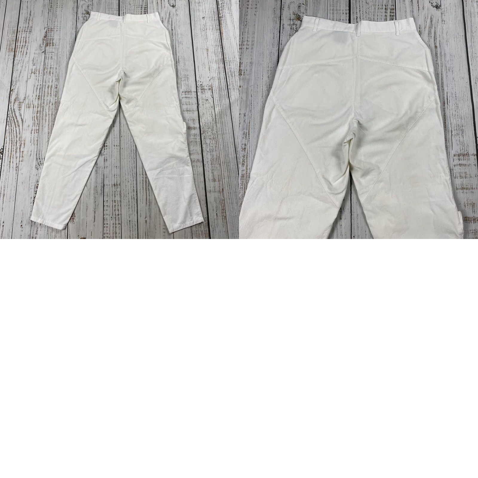 Vintage VINTAGE Gitano Women's Cargo Pants 28x28 White Lightweight Baggy Parachute 80s 90s Mens Size 28" / US 6 / IT 42 - 8 Thumbnail
