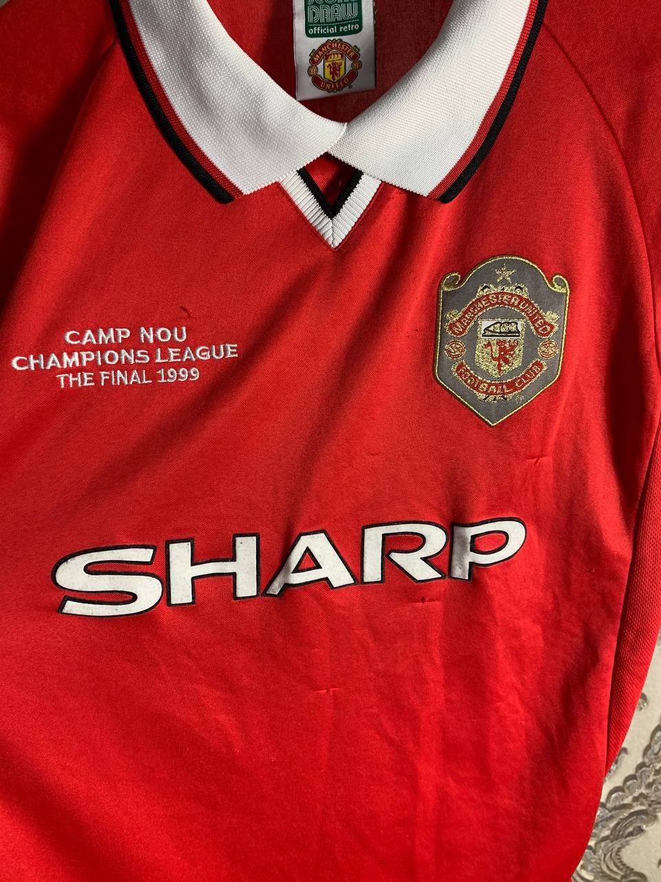Vintage VERY RARE MANCHESTER UNITED ENGLAND RETRO SOCCER JERSEY 90s Size US M / EU 48-50 / 2 - 3 Thumbnail