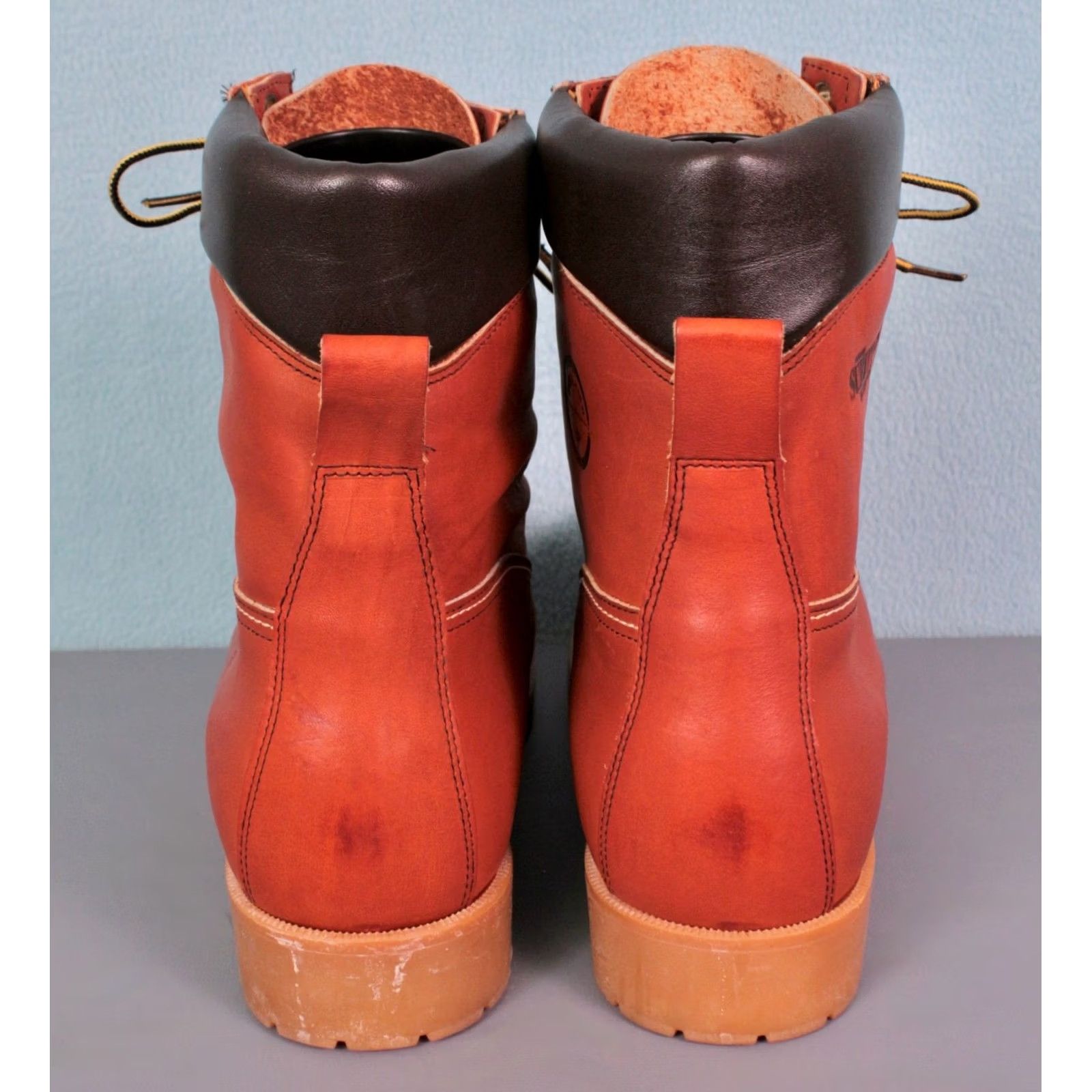 Vintage Herman Survivors Hunting Boots Mens VTG 1980s Leather 11.5 XW Brown Boots Outdoor Shoes Size US 12 / EU 45 - 4 Thumbnail