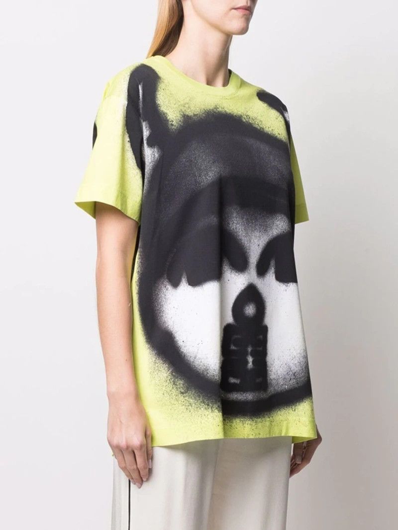 image of X Chito Yellow Boy And Dog Graffiti Oversized T-Shirt, Women's (Size Large)