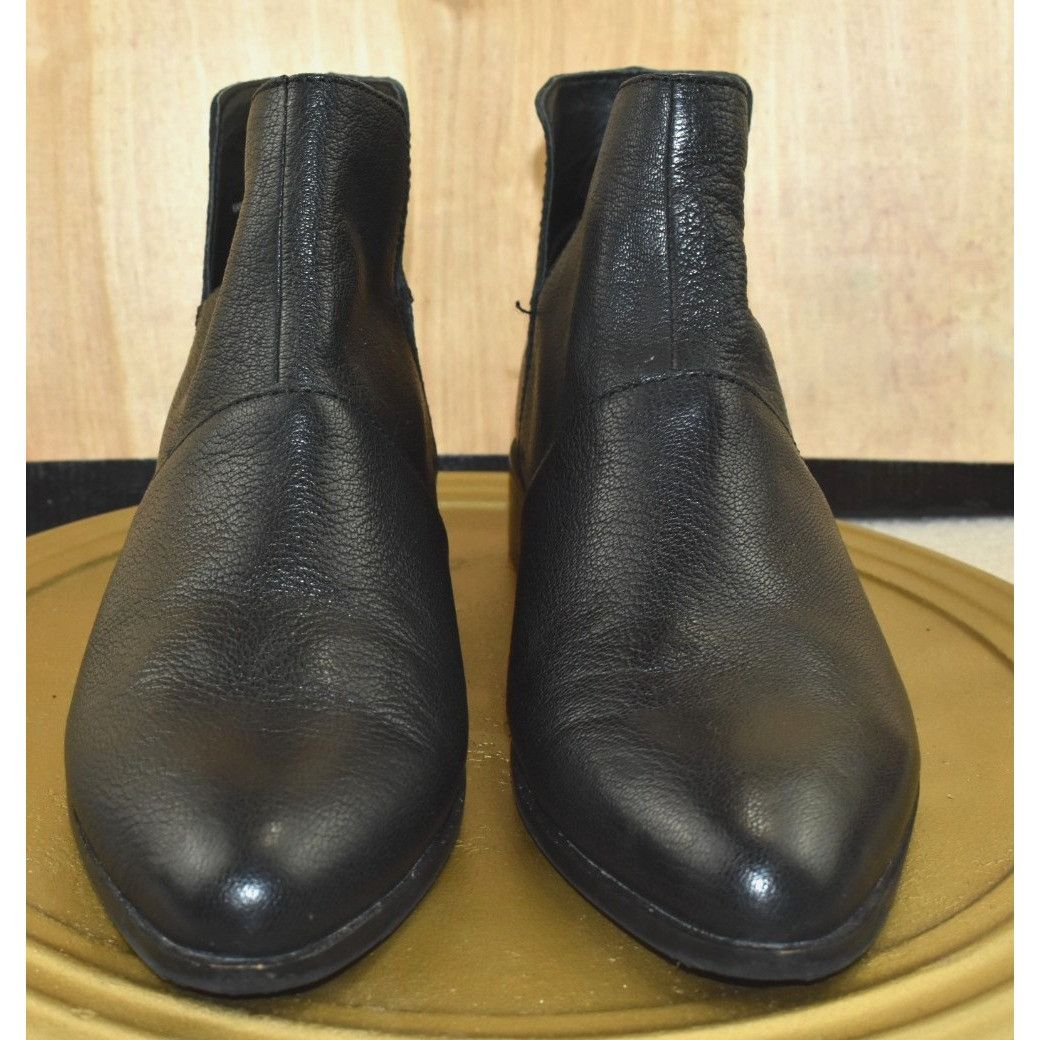 Lucky Brand Lucky Brand Paramo Women’s Booties Size 9 Black Pebbled Leat Size US 9 / IT 39 - 2 Thumbnail