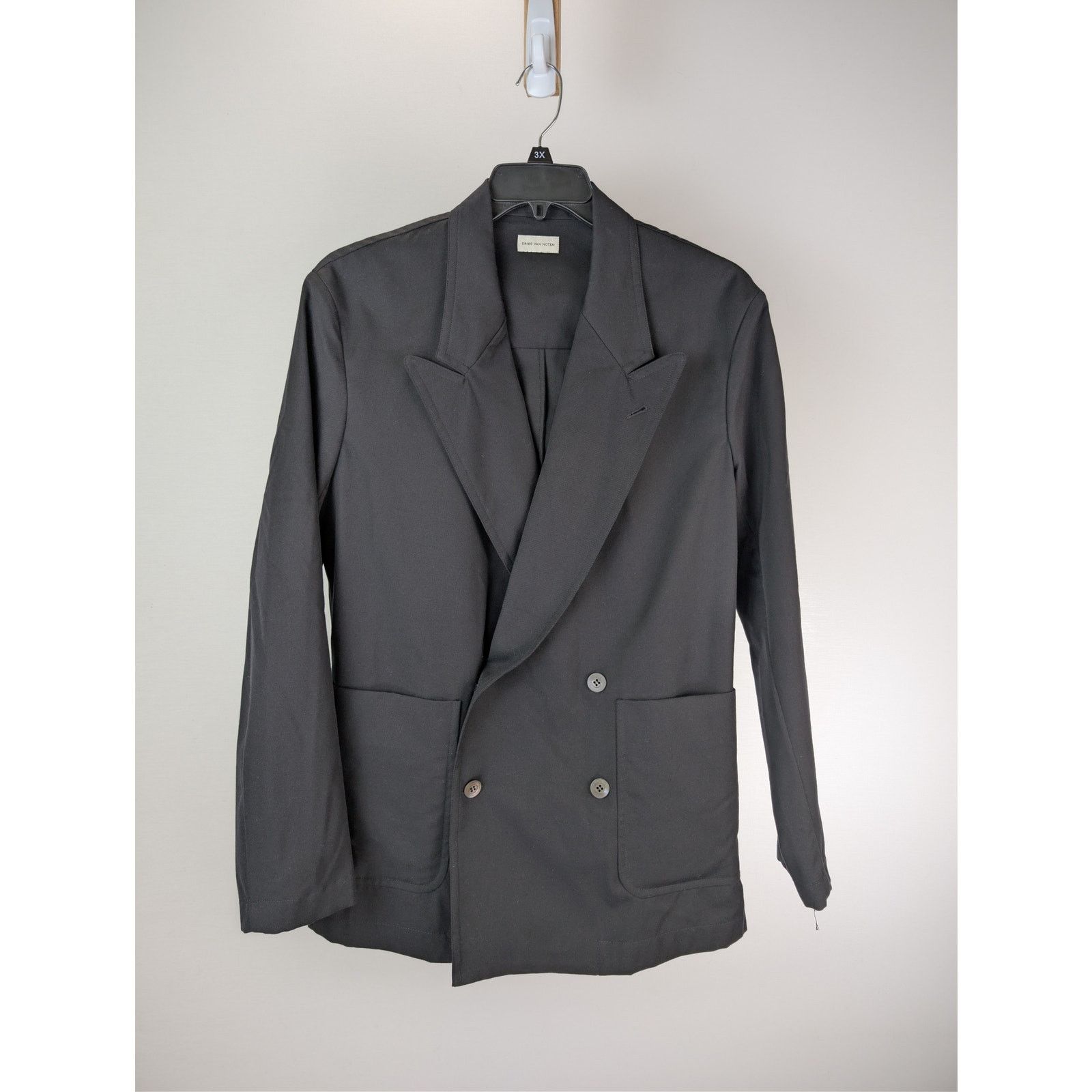 Dries Van Noten o1rshd1 Caplans Blazer Jacket in Black Size US S / EU 44-46 / 1 - 8 Thumbnail
