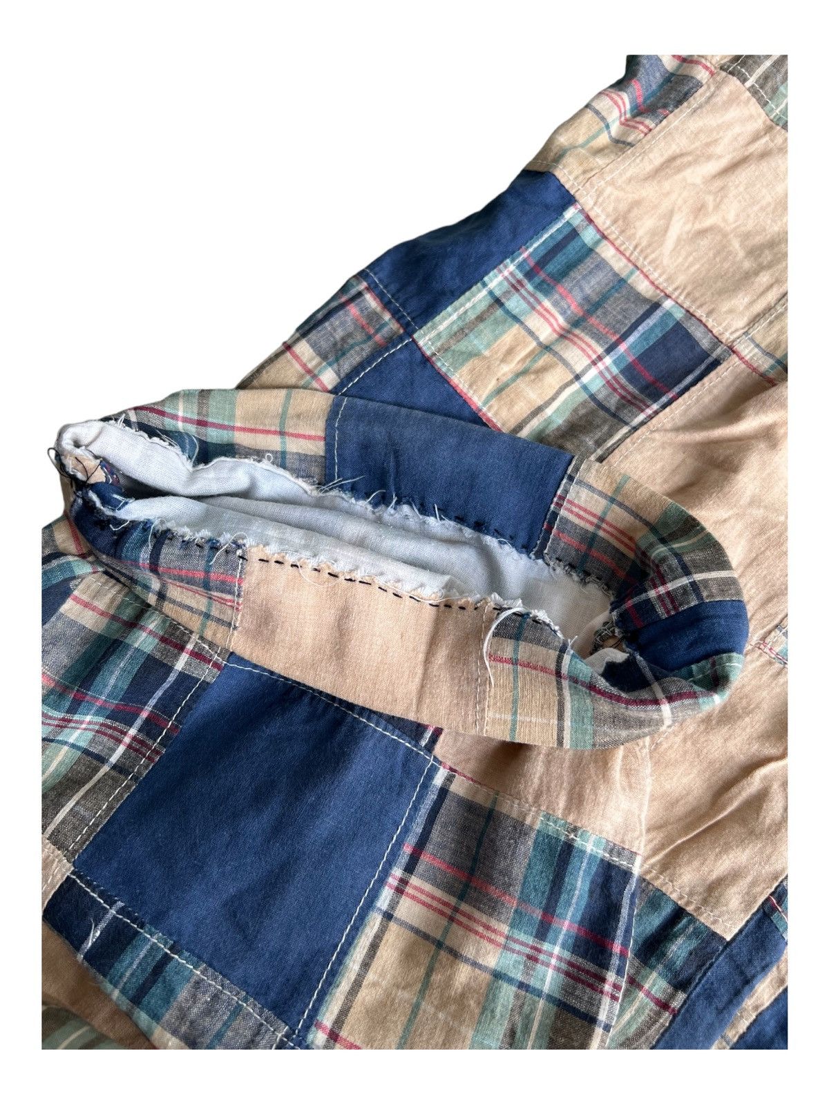 Brooks Brothers × Polo Ralph Lauren × Vintage 1970s Madras Patchwork Ralph Lauren Style Disco Rockabilly Size US 33 - 9 Thumbnail