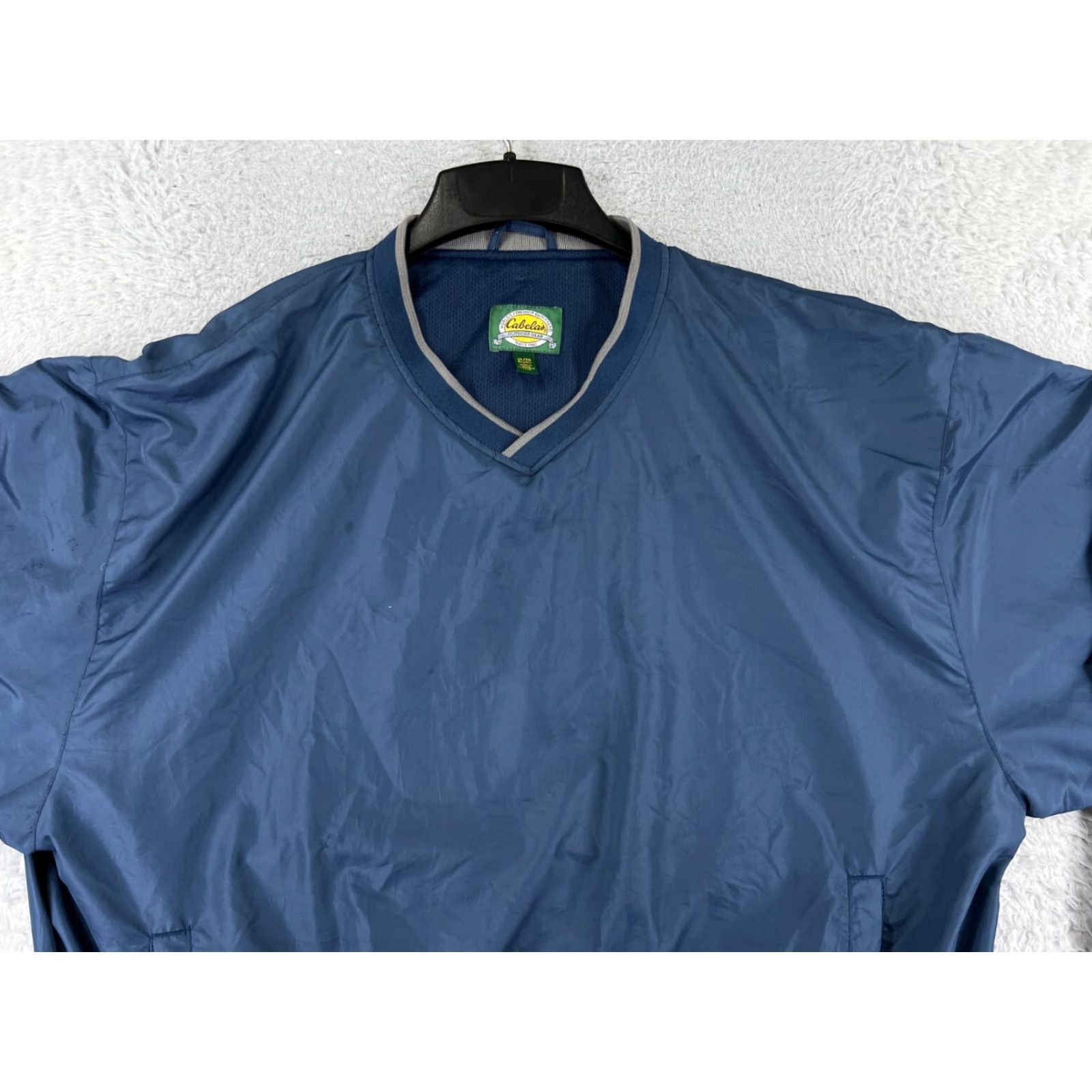 Vintage Cabela's Sweater Mens XL Blue Long Sleeve 1/4 Zip Polyester Size US XL / EU 56 / 4 - 7 Thumbnail