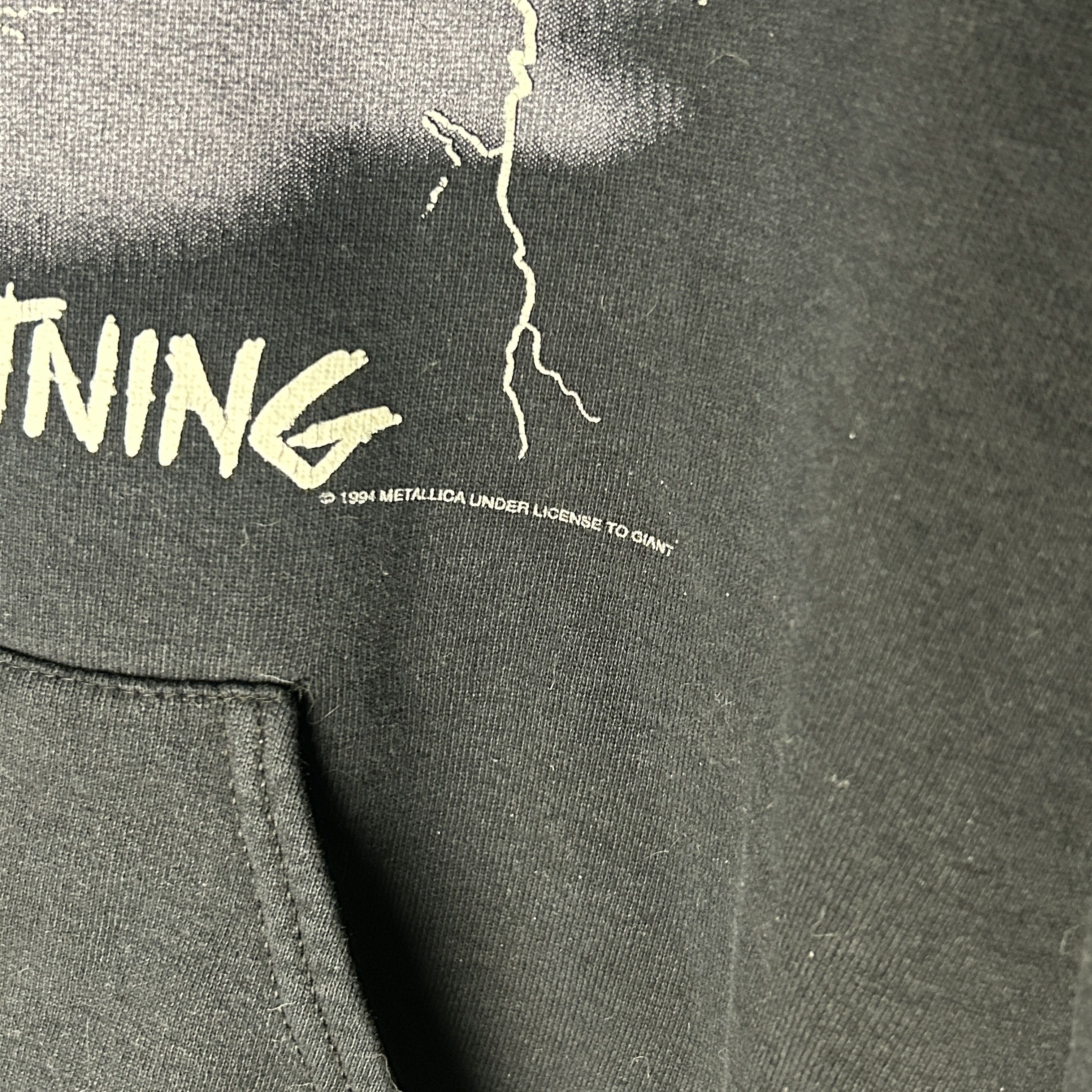 Band Tees Vintage Metallica Ride The Lightning Band Hoodie Size US M / EU 48-50 / 2 - 5 Thumbnail