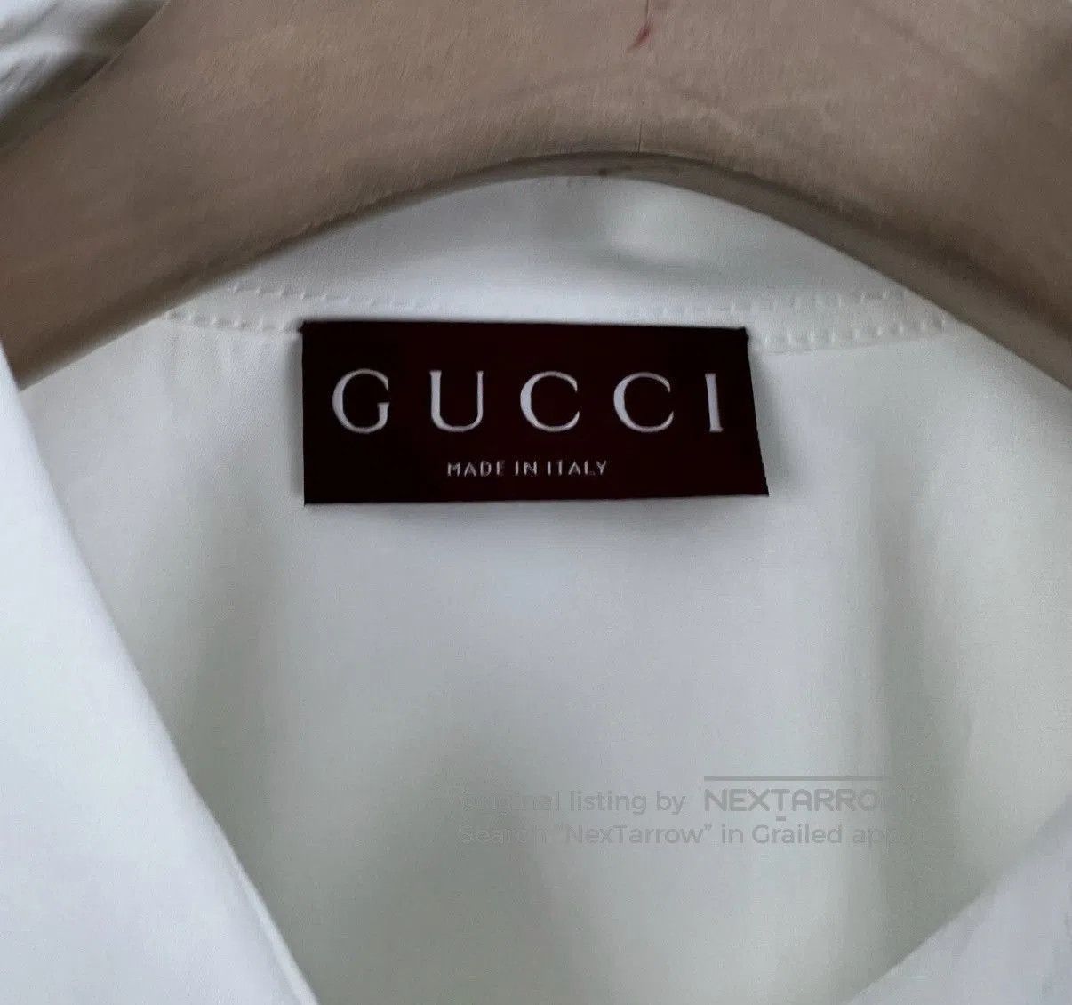 Gucci White Long Sleeve Button-Up Shirt. Size US M / EU 48-50 / 2 - 3 Thumbnail