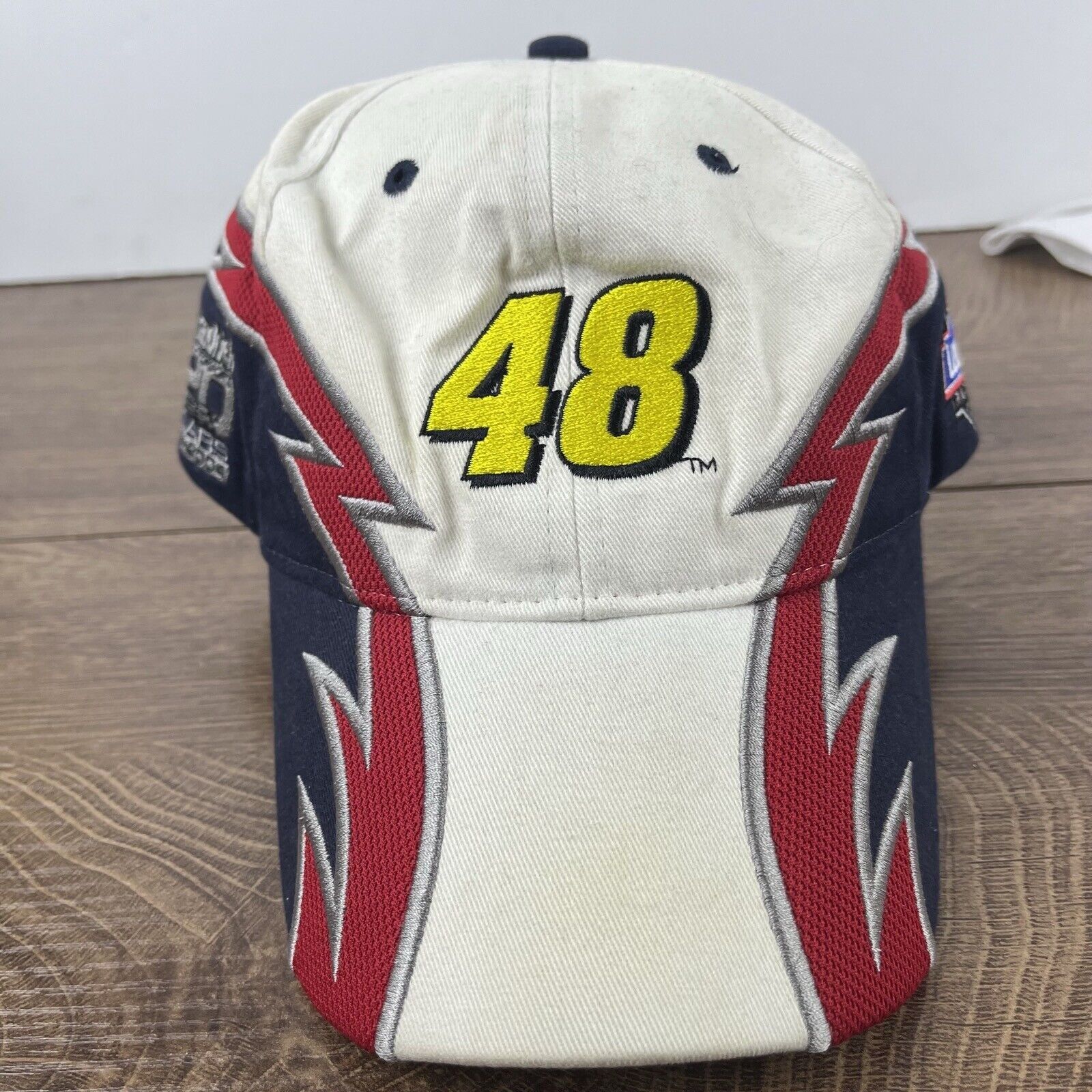 Other Jimmie Johnson 48 Hat Lowe's White Adjustable Hat White Adul Size ONE SIZE - 5 Thumbnail