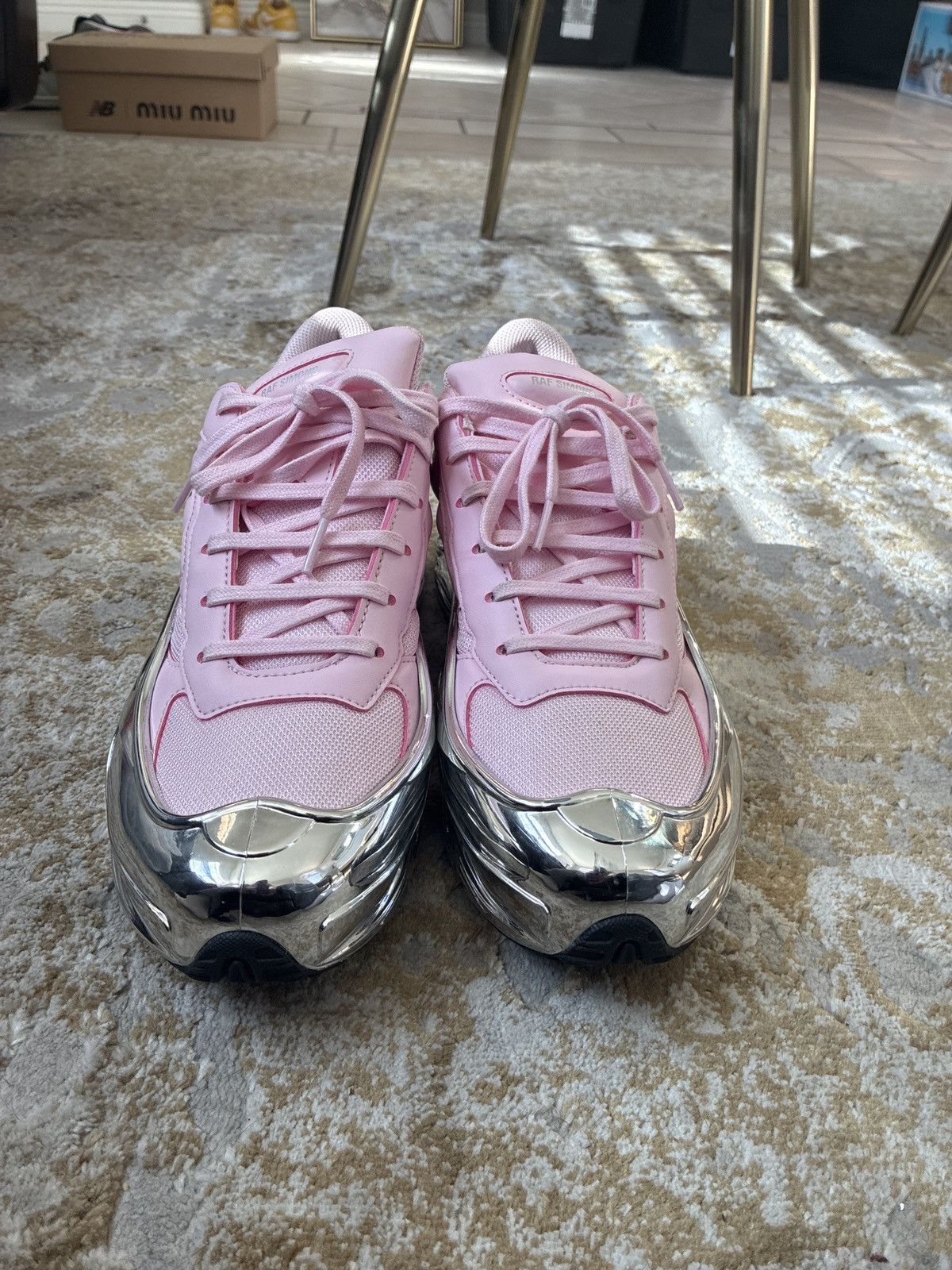 Adidas × Raf Simons Raf Simons x adidas Ozweego 'Mirrored - Clear Pink' Size US 10 / EU 43 - 3 Thumbnail