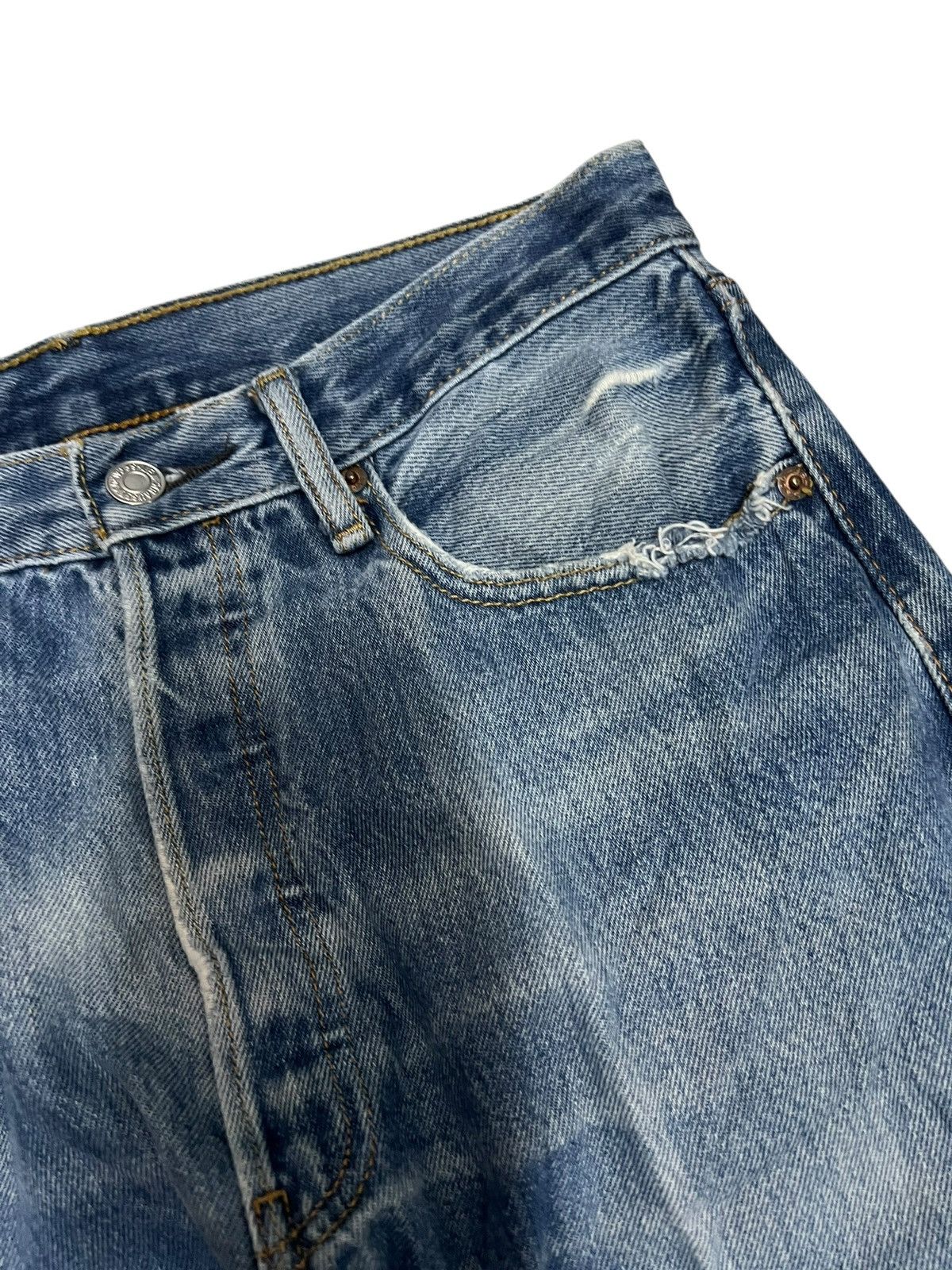 Levi's Vintage Levis 501 Distressed Mud Wash Jean Rare Size US 29 - 8 Thumbnail