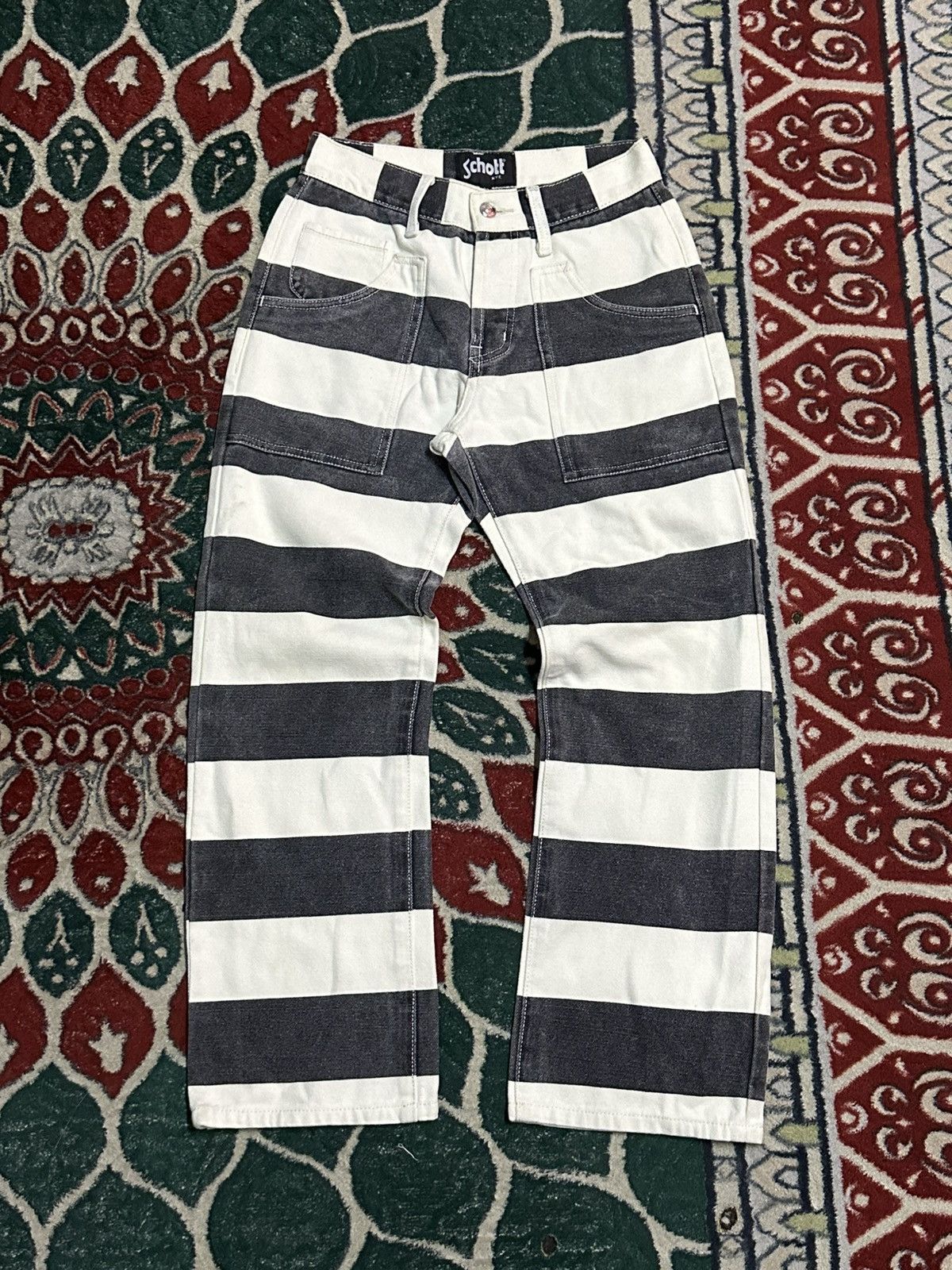 Avirex × Schott 1990 - Schott Bros NY Denim Prisoner Pant Size US 28 / EU 44 - 3 Thumbnail