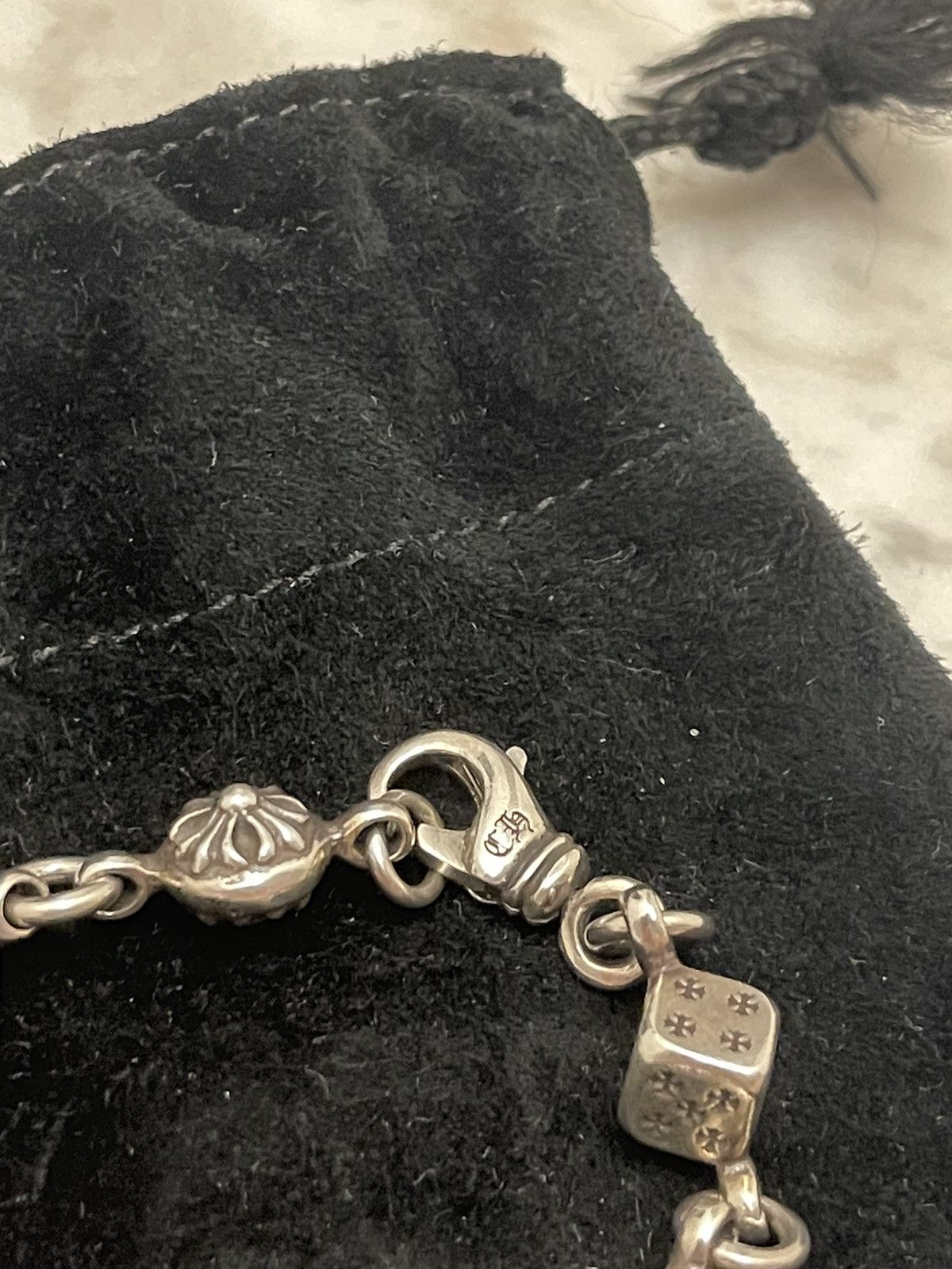 Chrome Hearts RARE ! Chrome hearts dice and crossball bracelet 7” long Size ONE SIZE - 16 Thumbnail
