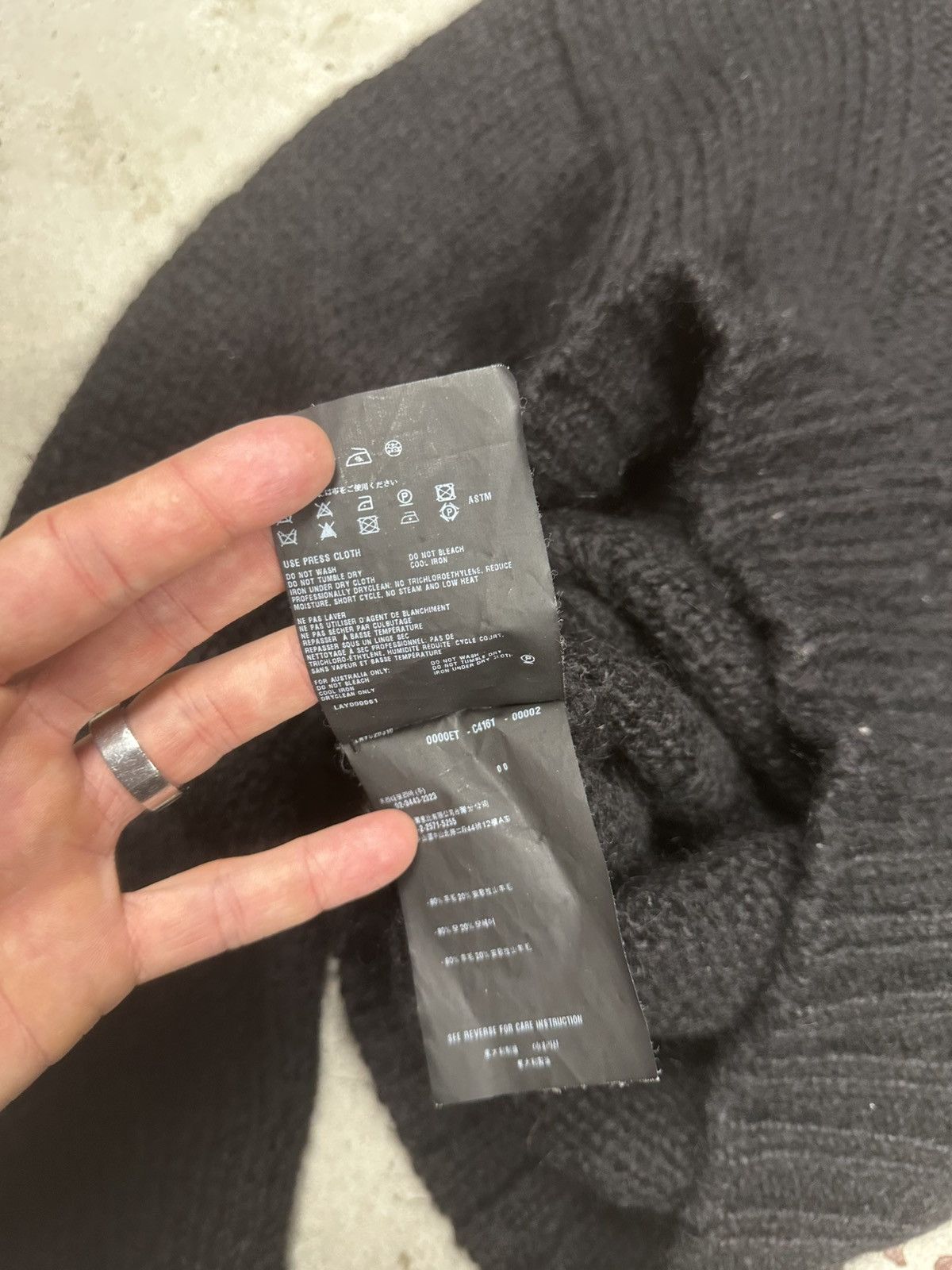 Prada Wool & Mohair Black Cable Knit Sweater Jumper