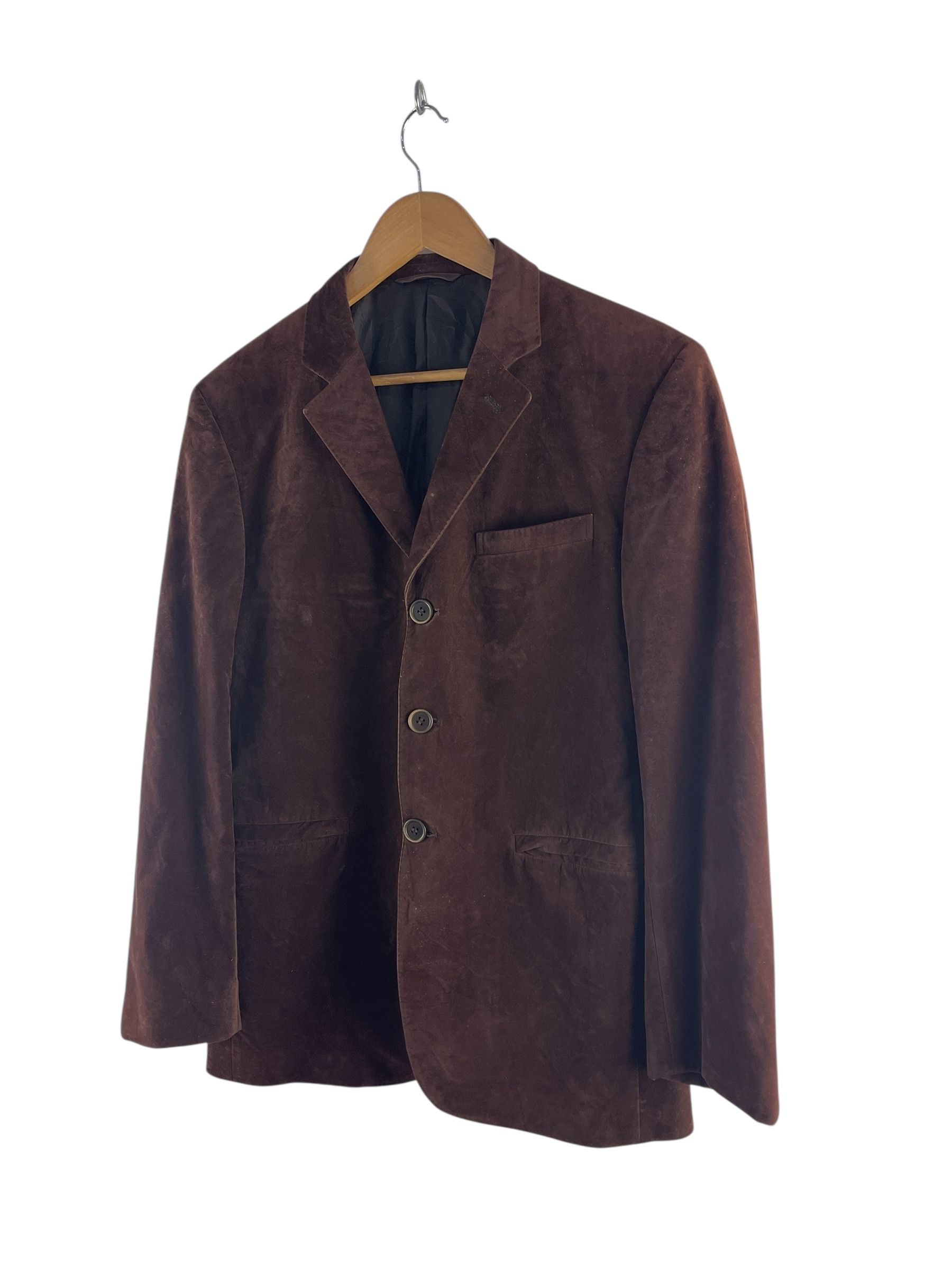 Yohji Yamamoto A.A.R Yohji Yamamoto Rayon Flock Blazer Brown Early by Yohji Size US L / EU 52-54 / 3 - 5 Thumbnail