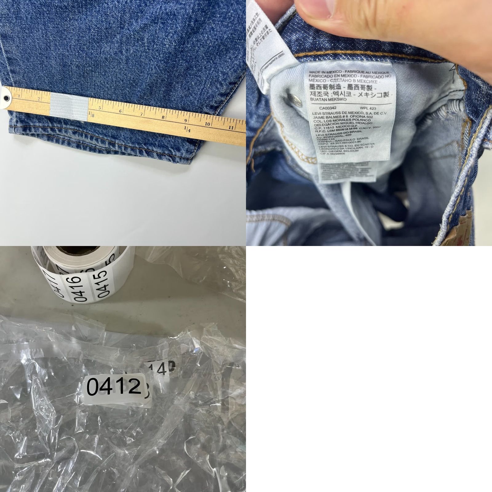 Levi's VINTAGE Levi's 505 Regular Fit Denim Jean Shorts W36 Jorts Blue 90s Mens Size US 36 / EU 52 - 8 Thumbnail