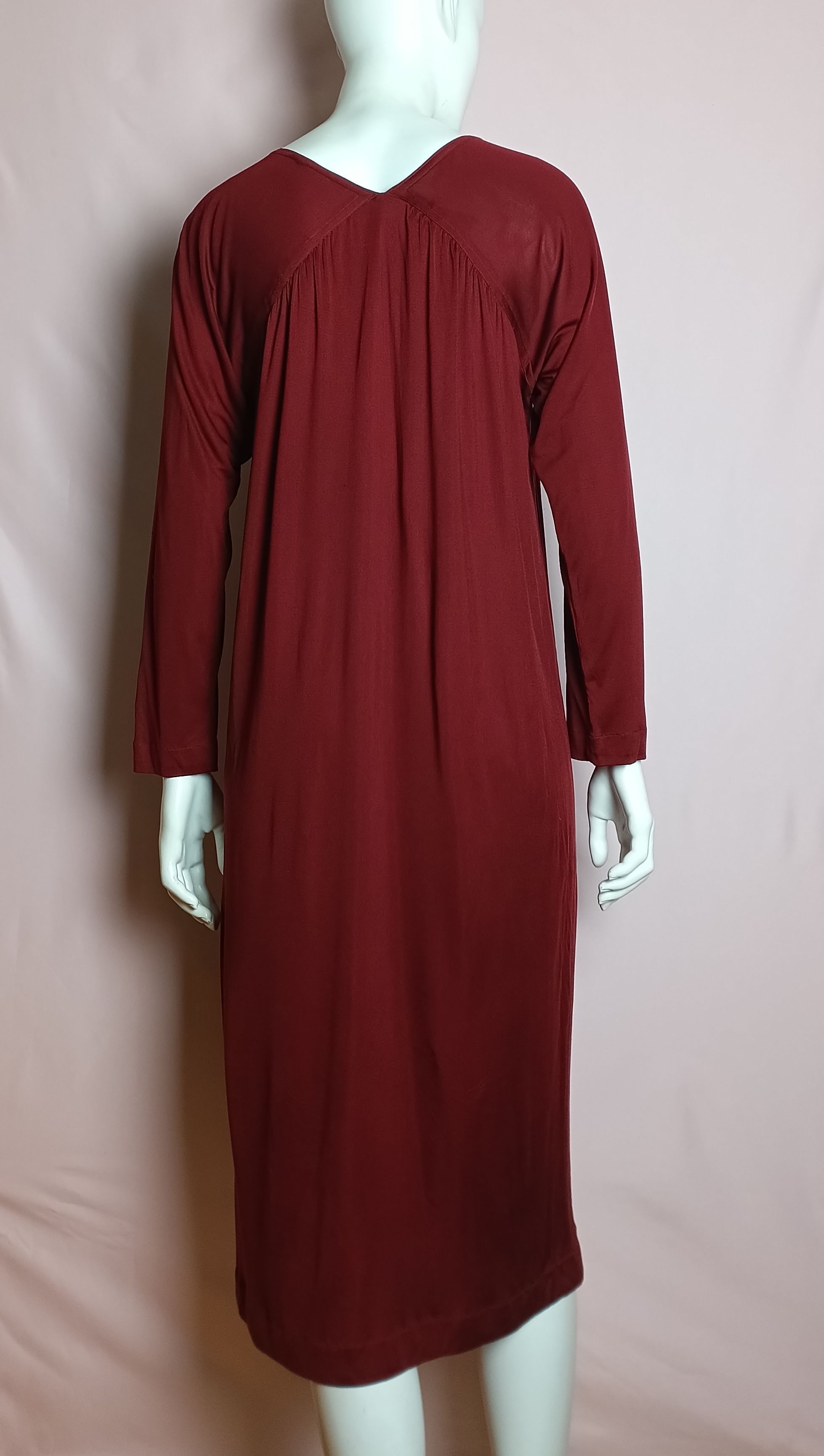 Missoni Missoni Vintage Maroon Silk Dress Size M Size M / US 6-8 / IT 42-44 - 4 Thumbnail