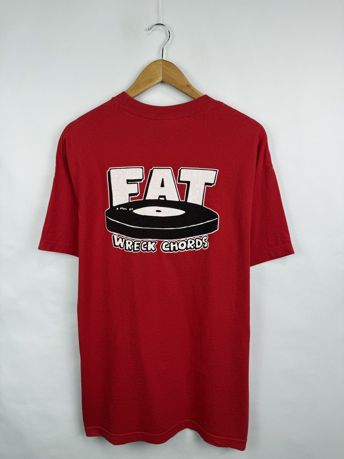 Alstyle 🇺🇸 Vtg 90s FAT Wreck Chords Punk Rock USA Label T-Shirt NOFX Size US L / EU 52-54 / 3 - 3 Thumbnail