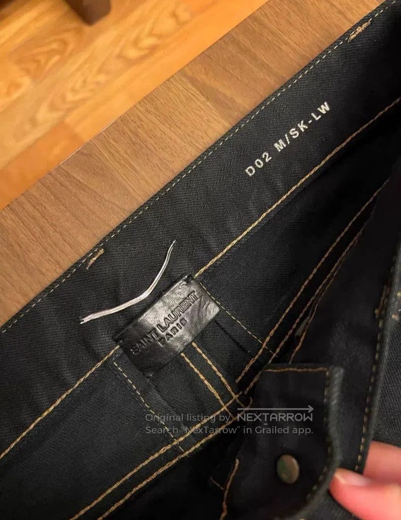 Saint Laurent Paris Saint Laurent 16SS Distressed Black Jeans. Size US 30 / EU 46 - 3 Thumbnail