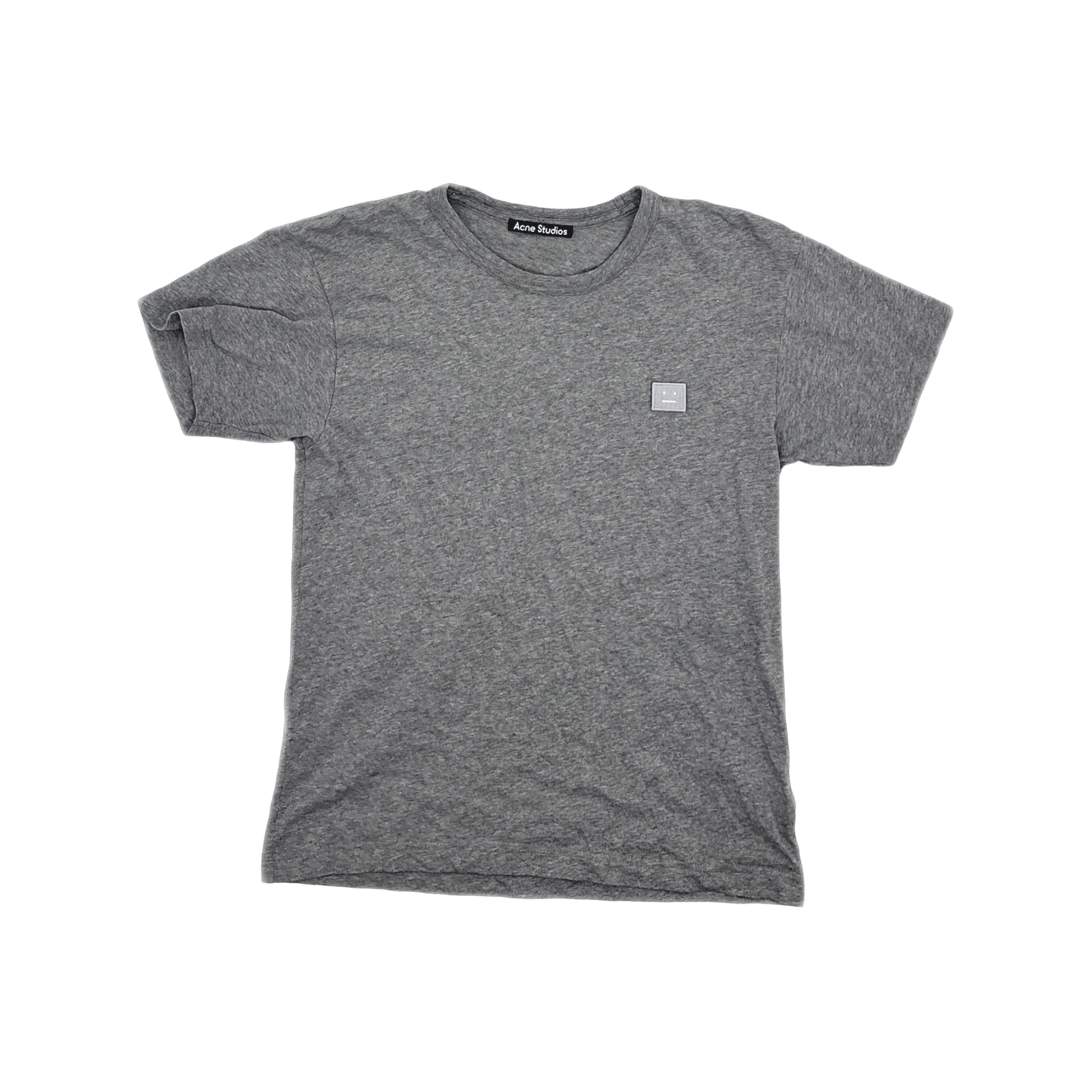 Acne Studios Acne Studios Grey Nash Face T-Shirt XXS Size US XXS / EU 40 - 1 Thumbnail