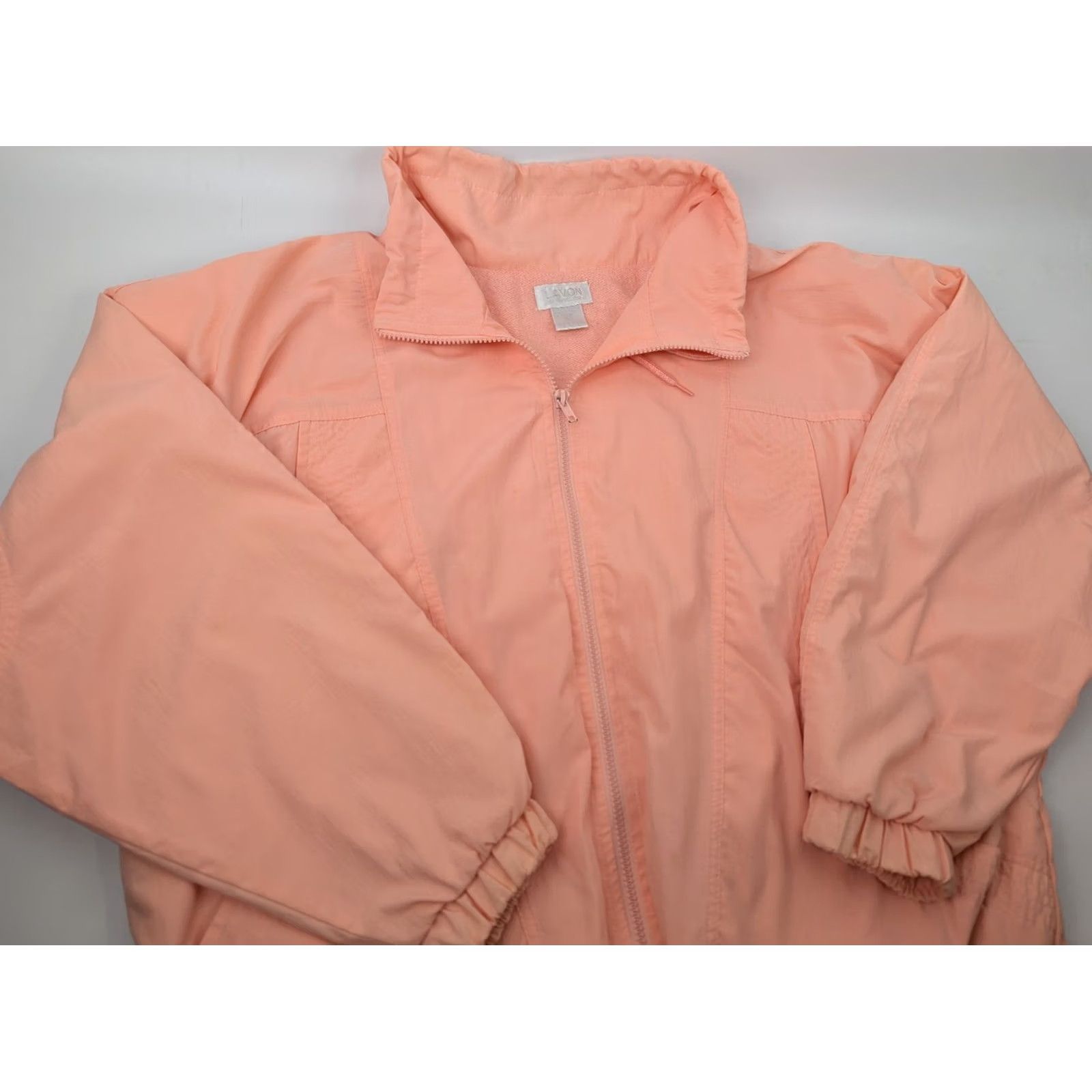 Vintage VINTAGE Lavòn Jacket Orange Pink Full Zip Collar Mid-Length Lightweight Unisex Adults XL Size XL / US 12-14 / IT 48-50 - 2 Thumbnail