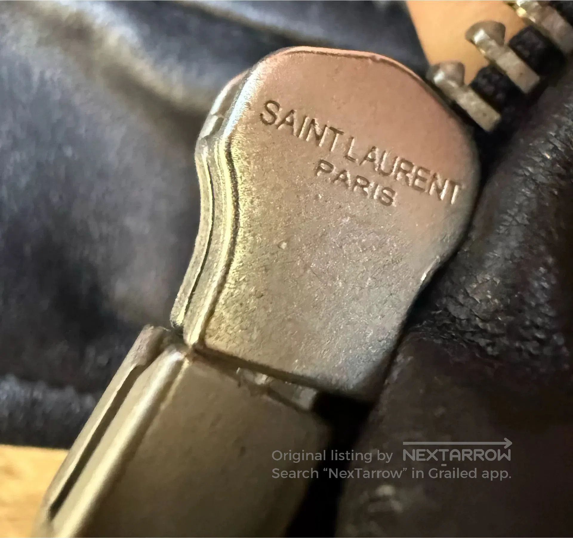 Yves Saint Laurent Saint Laurent Women’s Leather Biker Jacket. Size L / US 10 / IT 46 - 7 Thumbnail