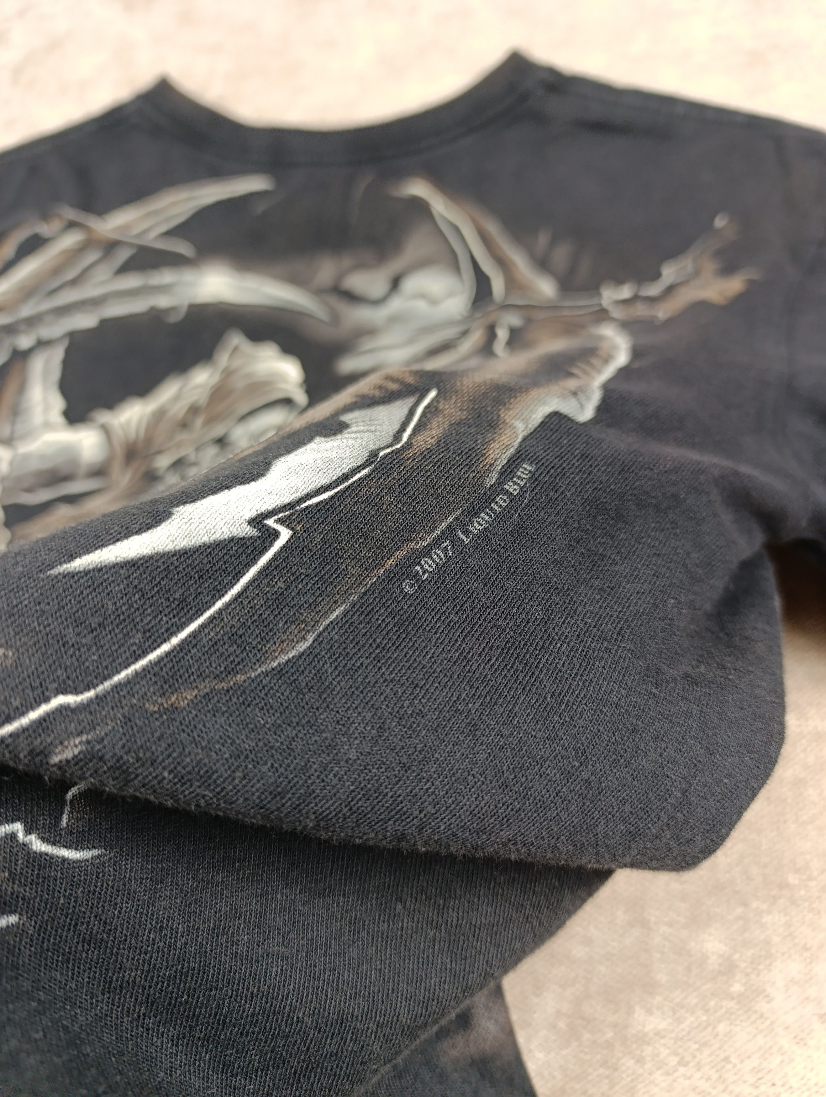 Liquid Blue LIQUID BLUE 2007 VINTAGE GRAVESTONE REAPER SKULL DEATH Size US M / EU 48-50 / 2 - 16 Thumbnail
