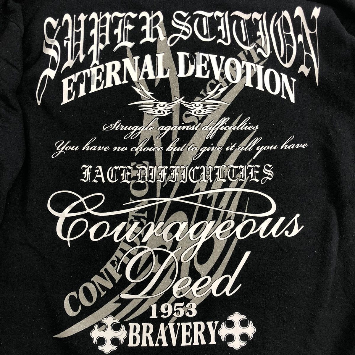 If Six Was Nine 2000s Beauty Beast Poem Gothic Grunge Lgb Style Sweatshirt Size US XL / EU 56 / 4 - 4 Thumbnail