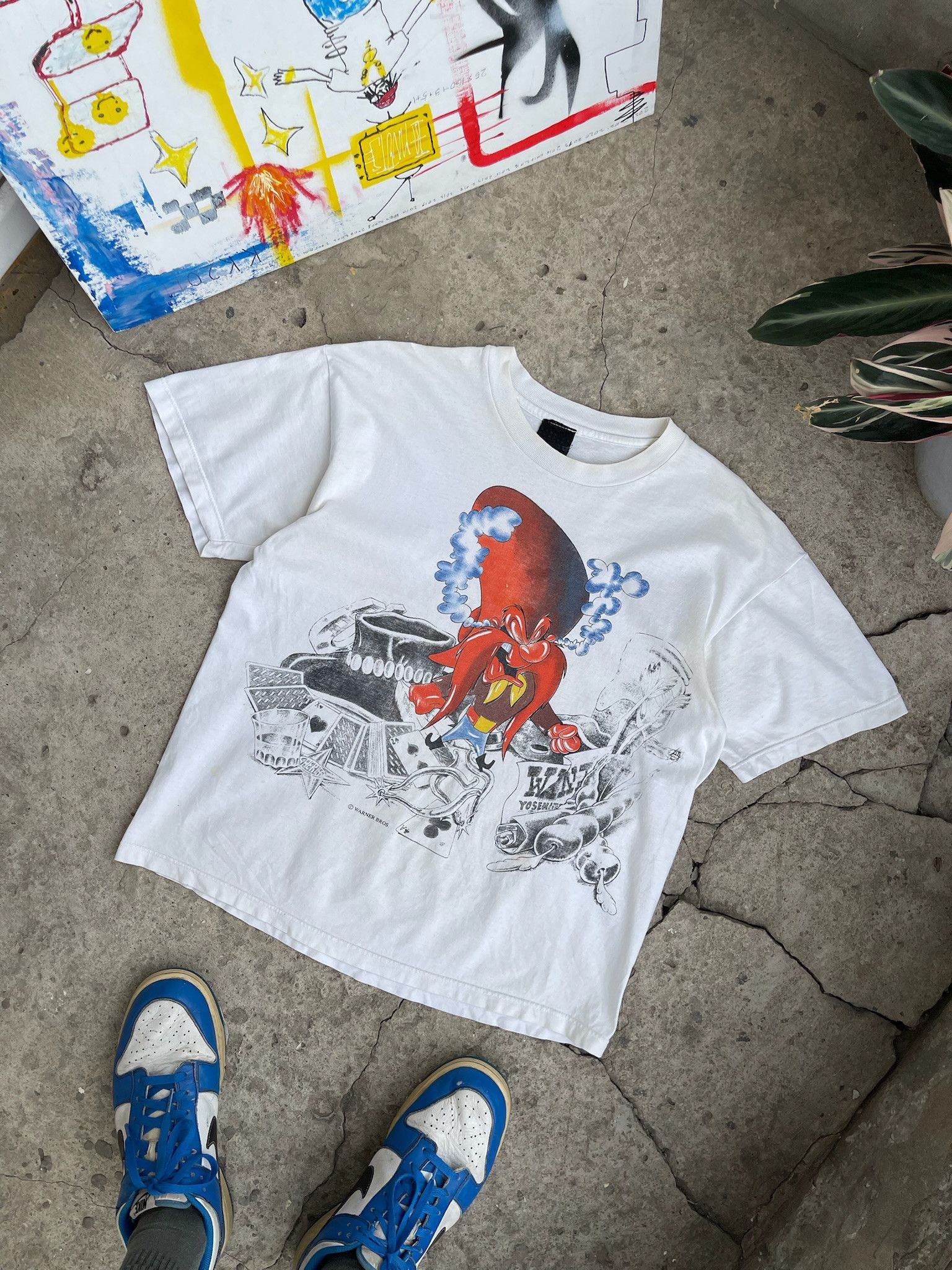 Cartoon Network 90s Looney Tunes Yosemite Sam Tee vintage Size US L / EU 52-54 / 3 - 1 Thumbnail