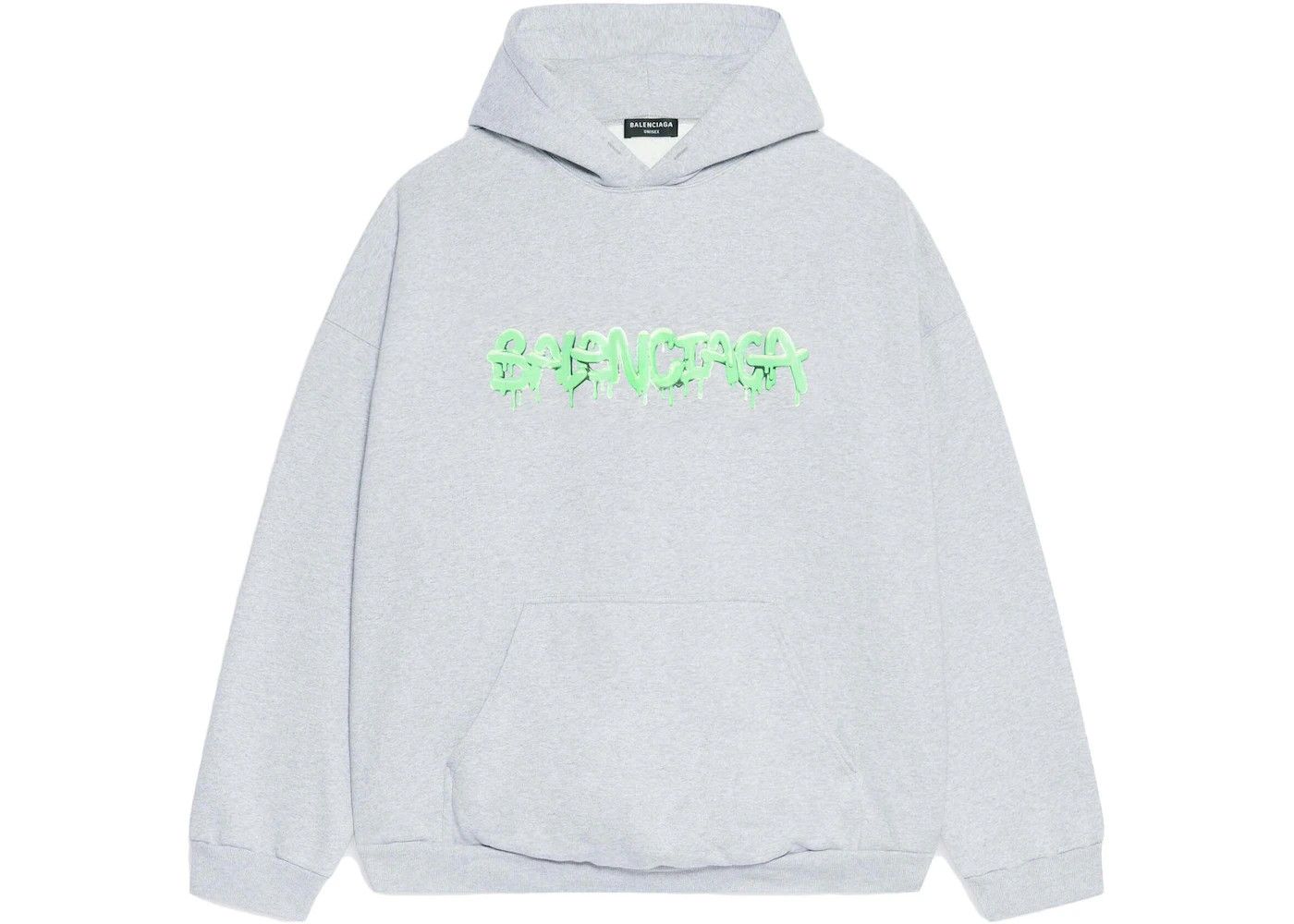 o1mt1gz0524 Slime Wide Fit Hoodies in Grey
