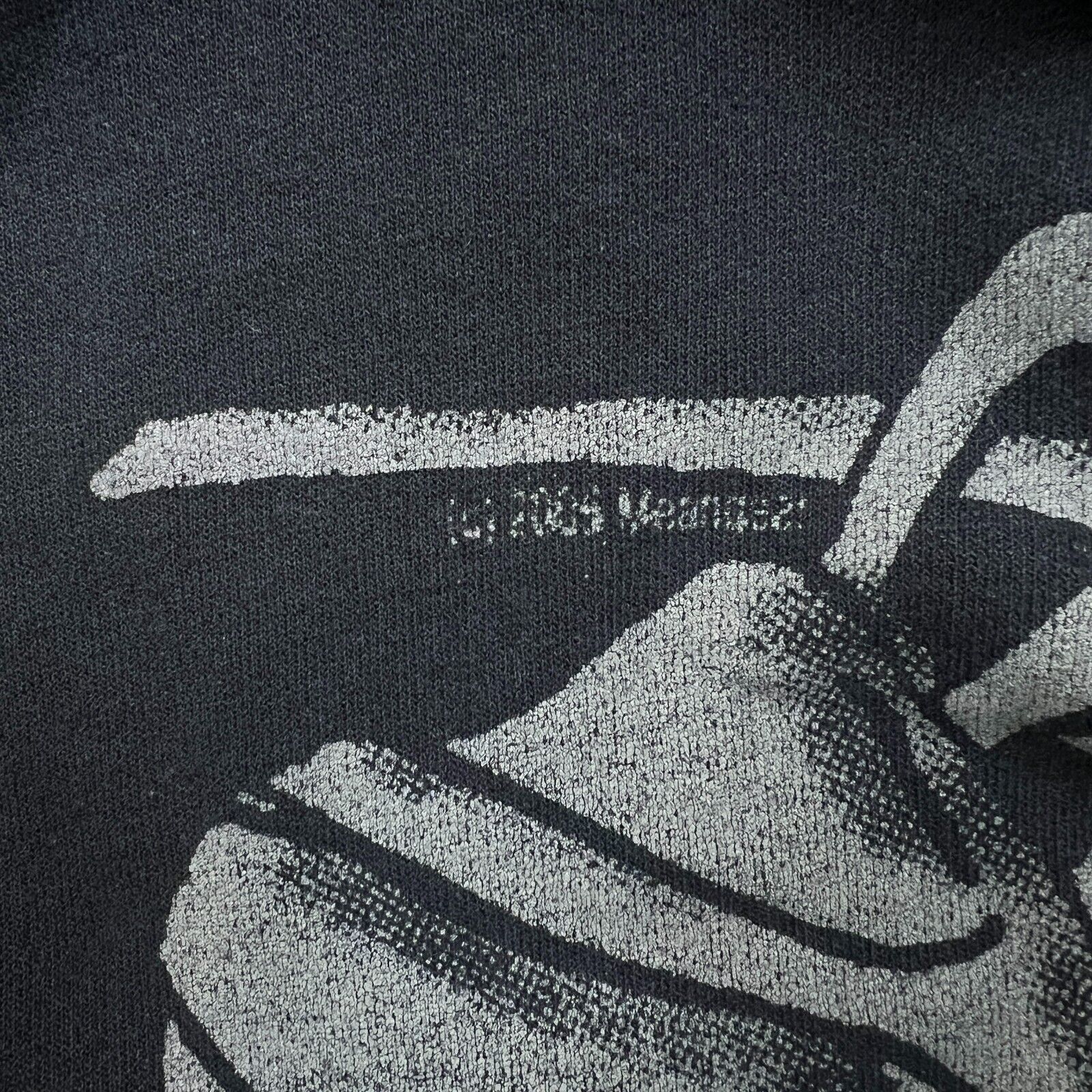 Vintage VTG 2005 Skeleton Hoodie Medium AOP Faded Hooded Sweatshirt Size US M / EU 48-50 / 2 - 8 Thumbnail