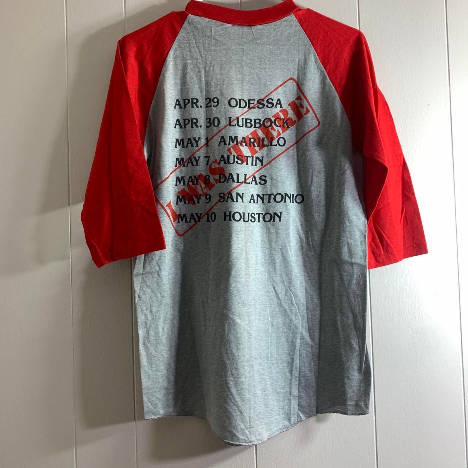 Vintage 80’s DEF LEPPARD Blazing Thru Texas 3/4 sleeve tee shirt M Size US M / EU 48-50 / 2 - 6 Thumbnail