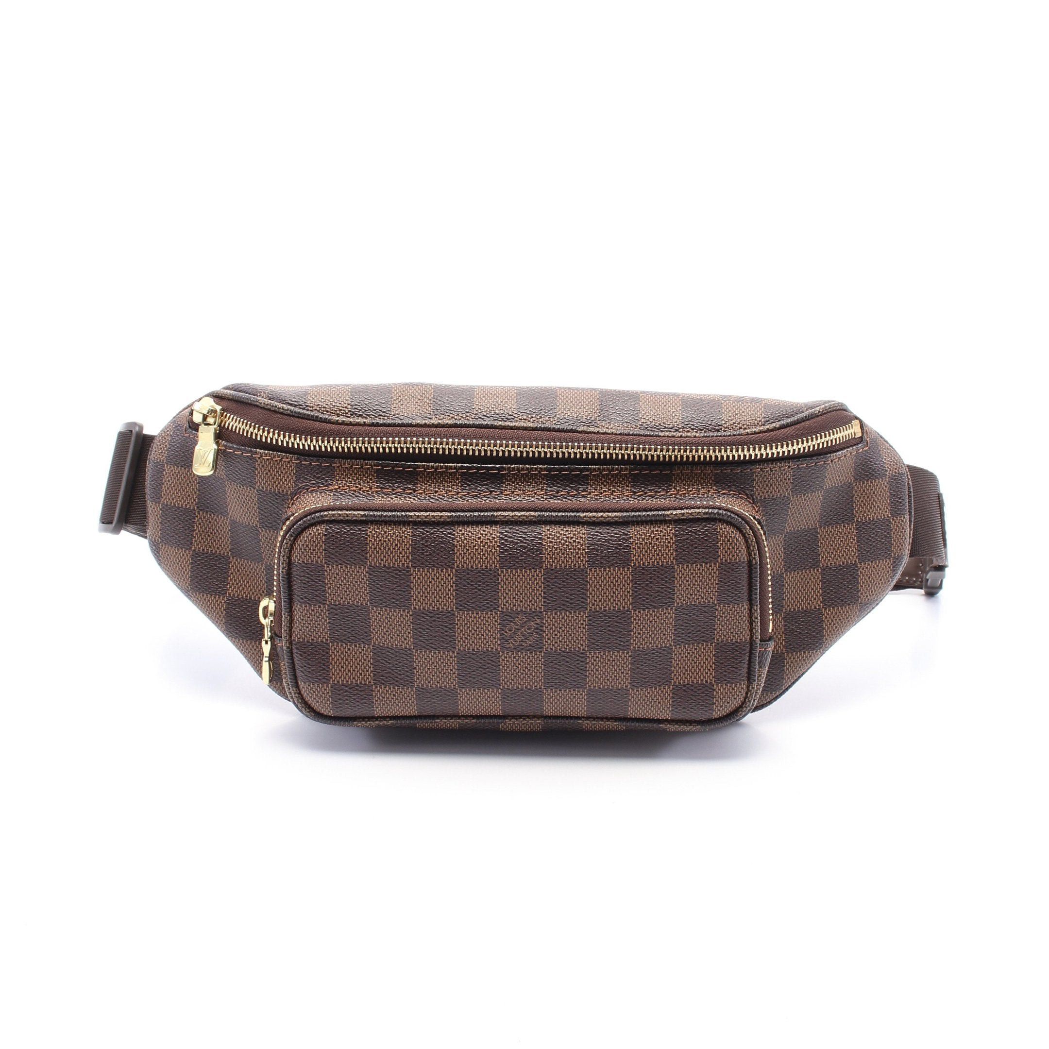 Louis Vuitton Louis Vuitton Bum Bag Melville Damier Ebene Body Waist Leather Brown Size ONE SIZE - 1 Thumbnail