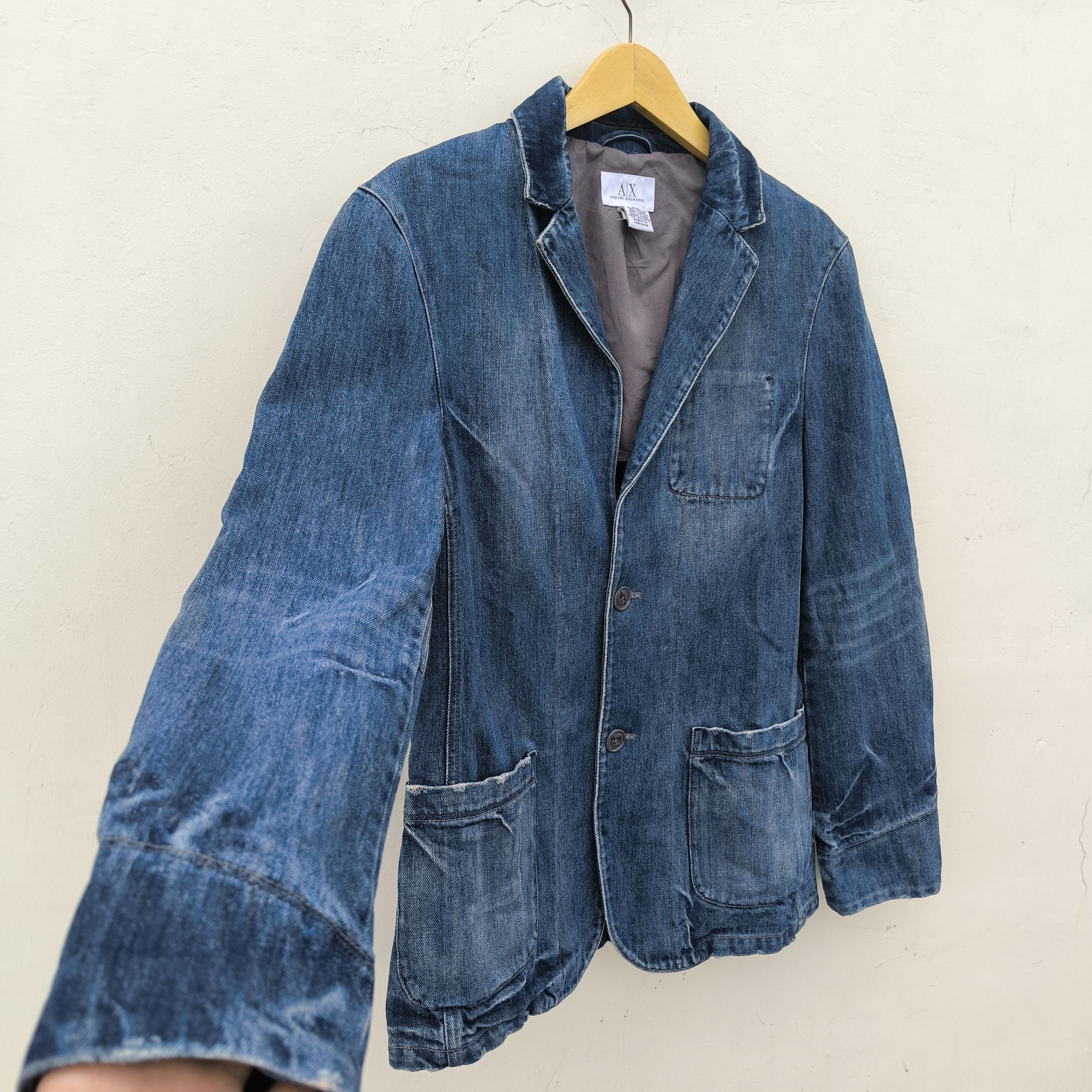 Armani Exchange Vtg denim jacket armani exchange Size US S / EU 44-46 / 1 - 5 Thumbnail