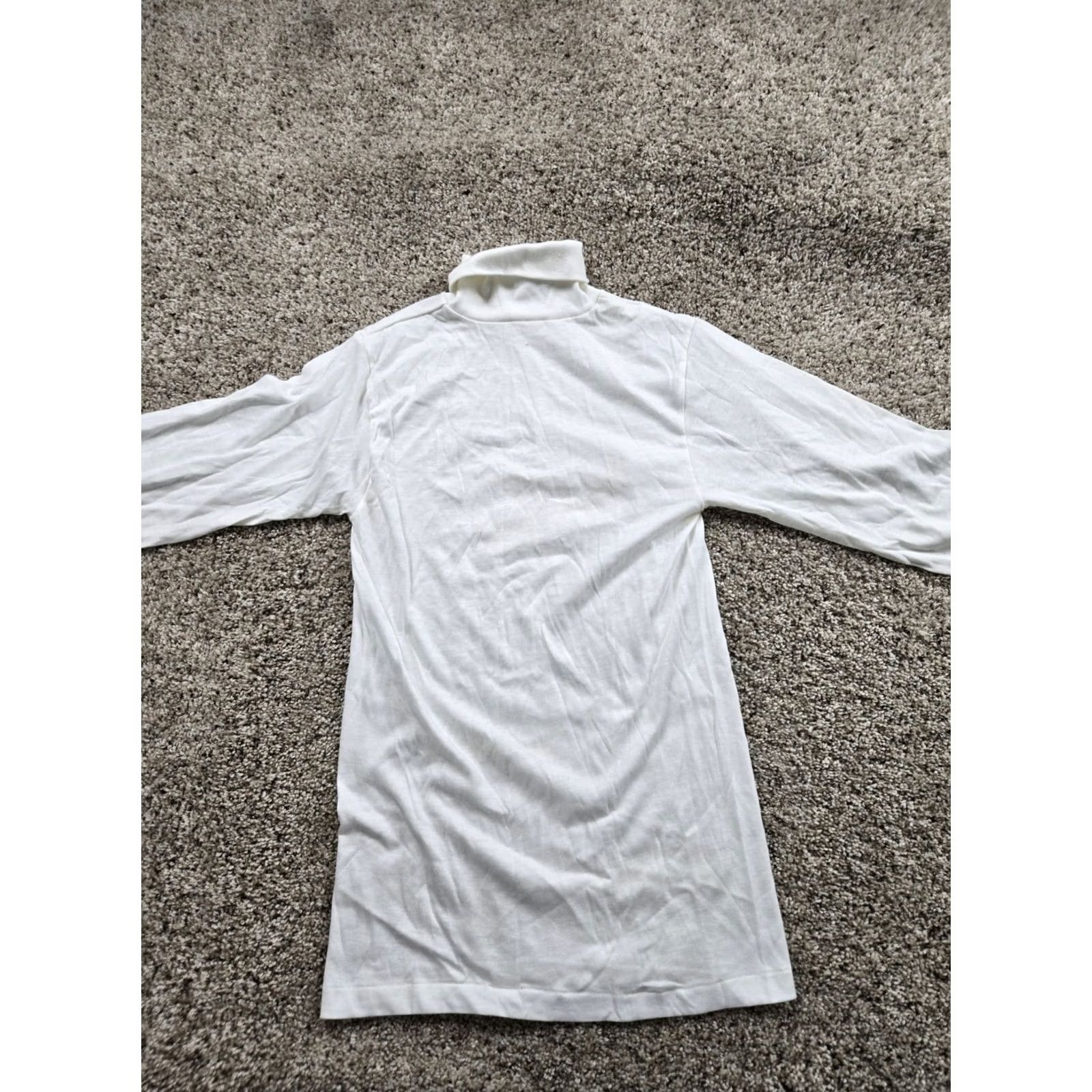 Jockey VINTAGE Jockey Life Alpine Shirt Mens Small White Turtleneck Long Sleeve USA 70s Size US S / EU 44-46 / 1 - 5 Thumbnail