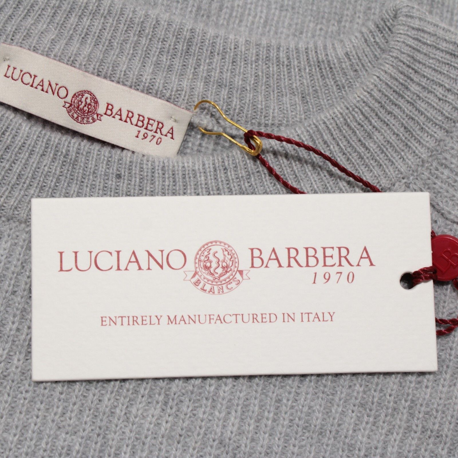 Luciano Barbera Luciano Barbera Sweater Size US M in Gray Size US M / EU 48-50 / 2 - 2 Thumbnail